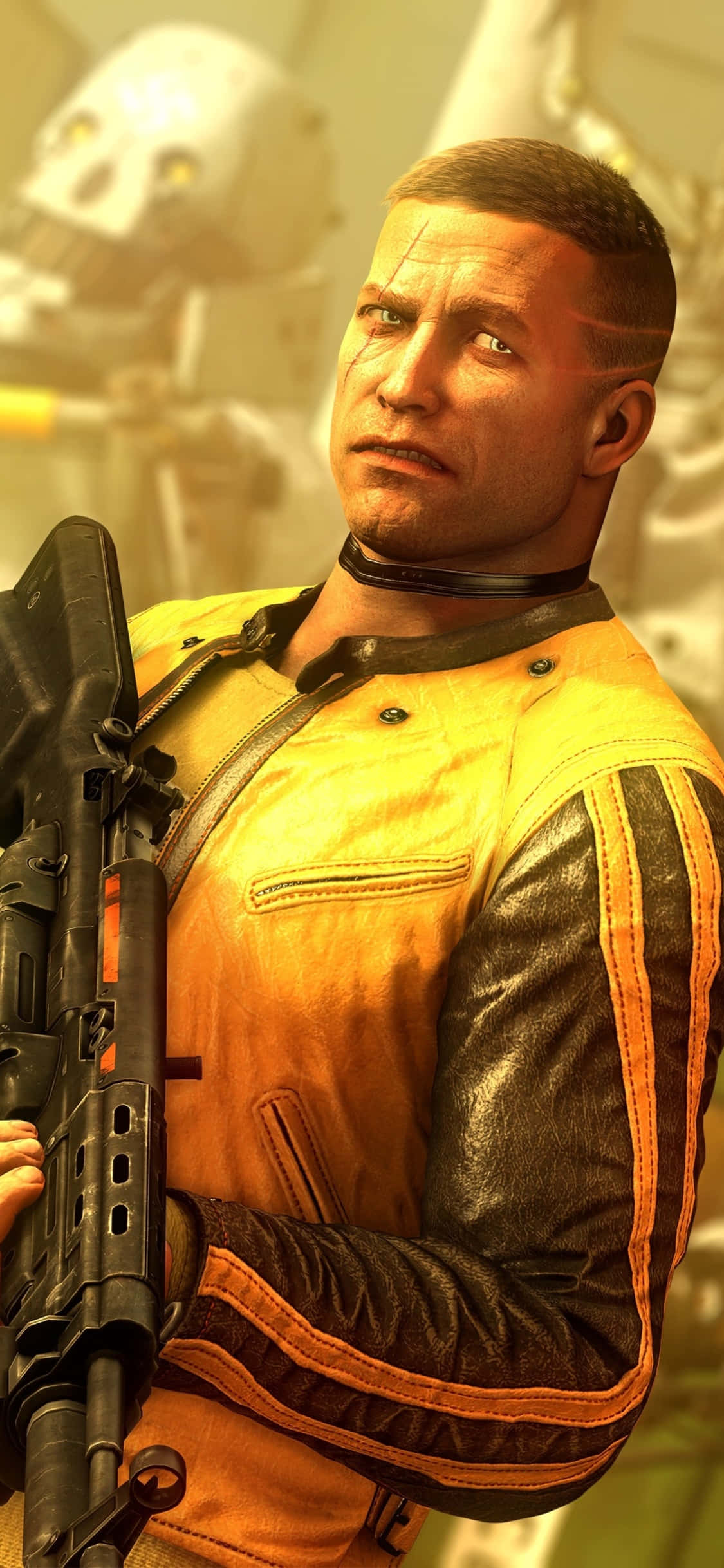 iPhone Xs Wolfenstein Ii B.J. Blazkowicz Baggrund Wallpapers