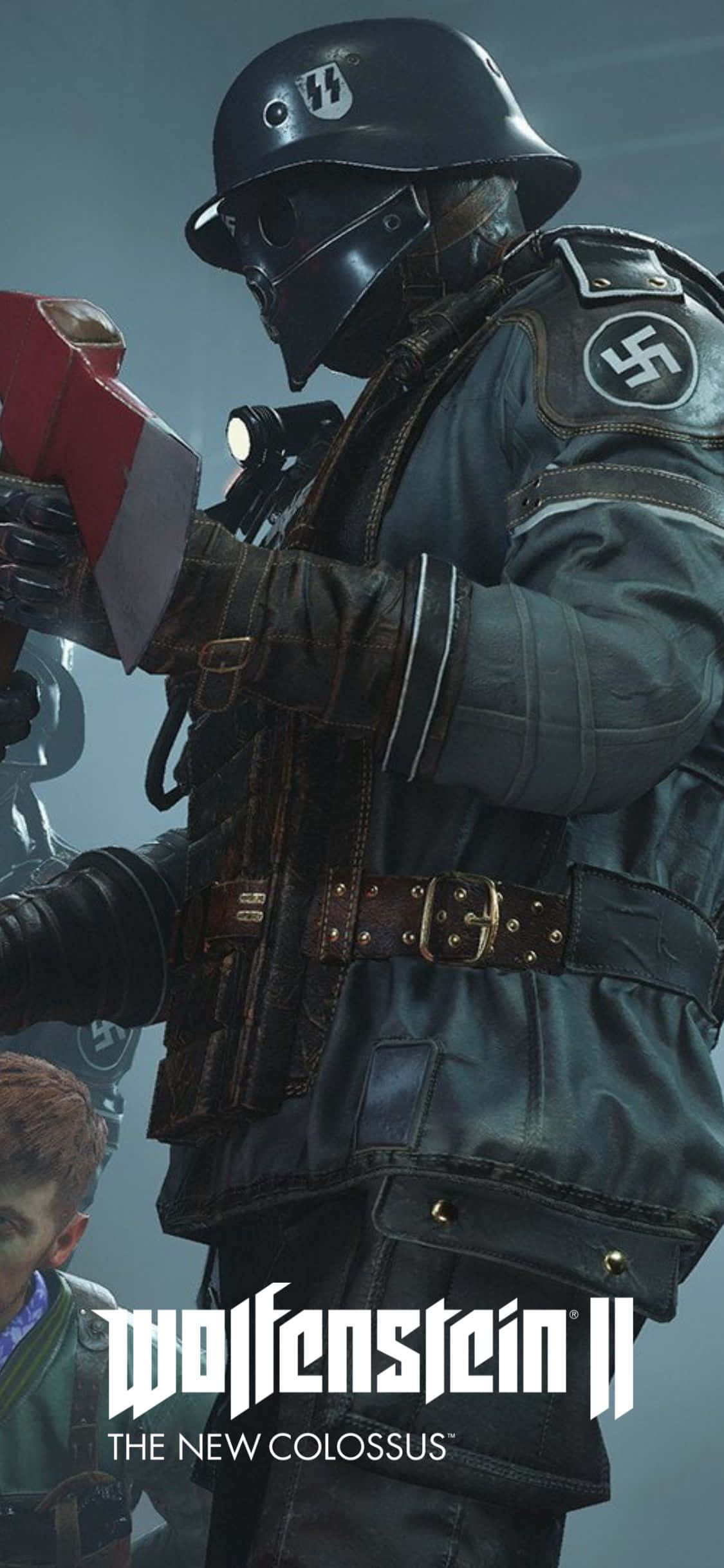 iPhone Xs Wolfenstein Ii gidselscene plakatbaggrund Wallpapers