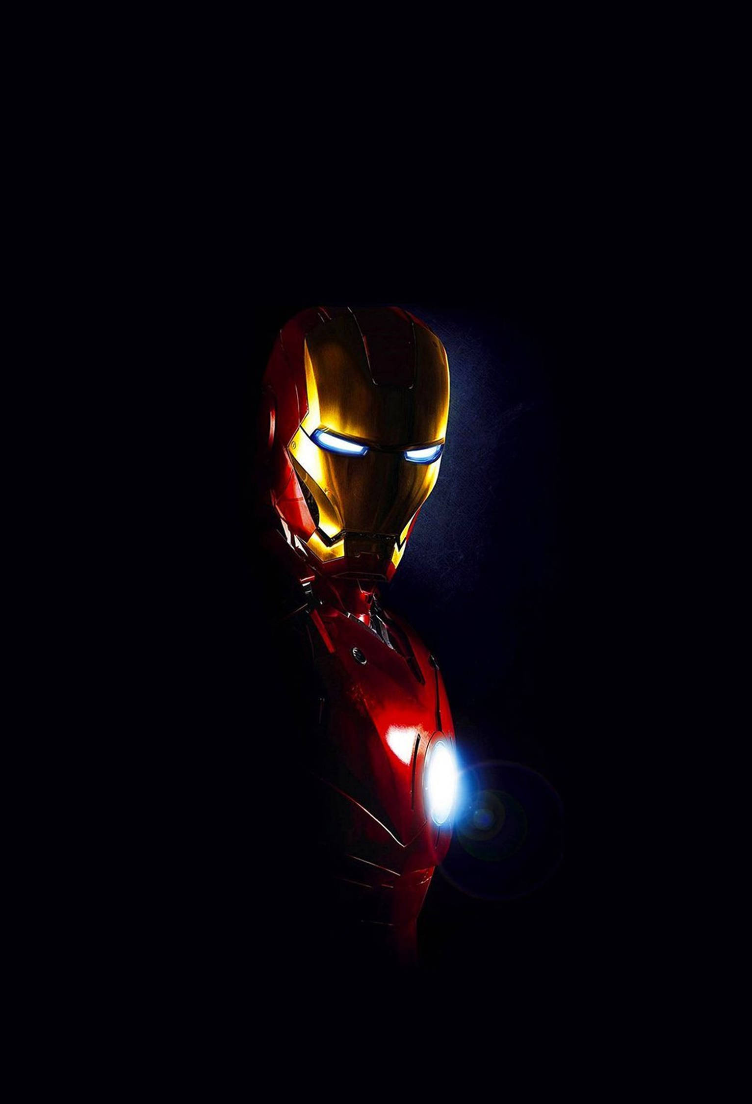Iron Man 4K iPhone sort baggrund Wallpapers