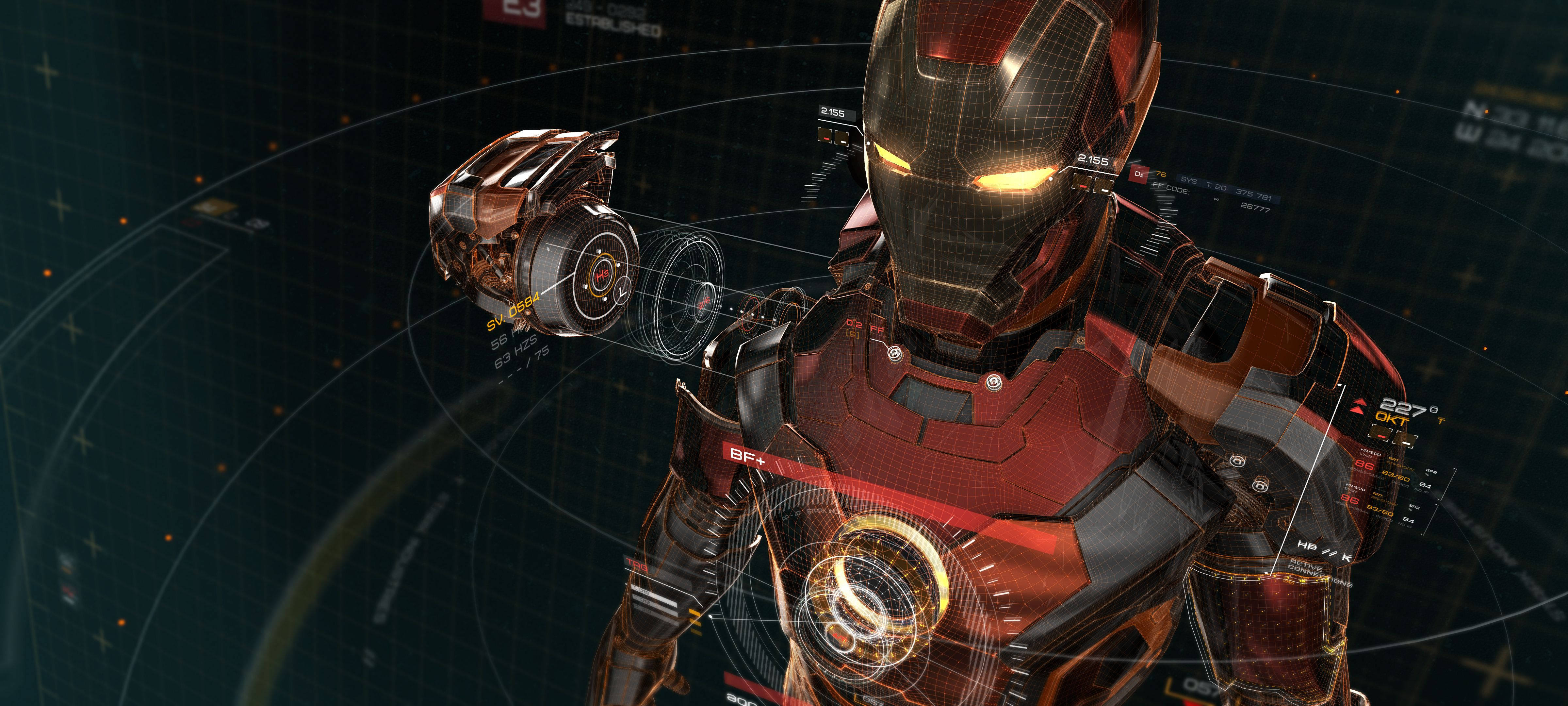 Iron Man AI-scanning Wallpapers