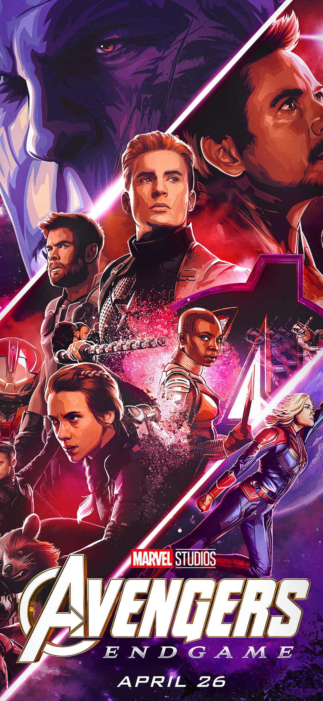 Iron Man, Captain America og Thor slår sig sammen i Avengers Endgame Wallpapers