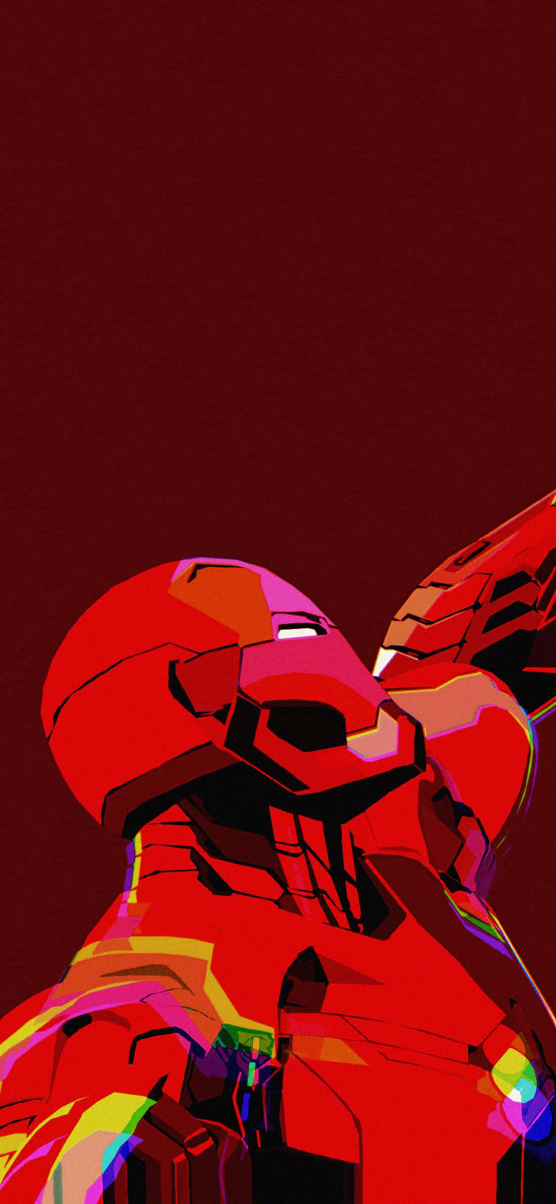 Iron Man Glitch Edit iPhone X Wallpapers