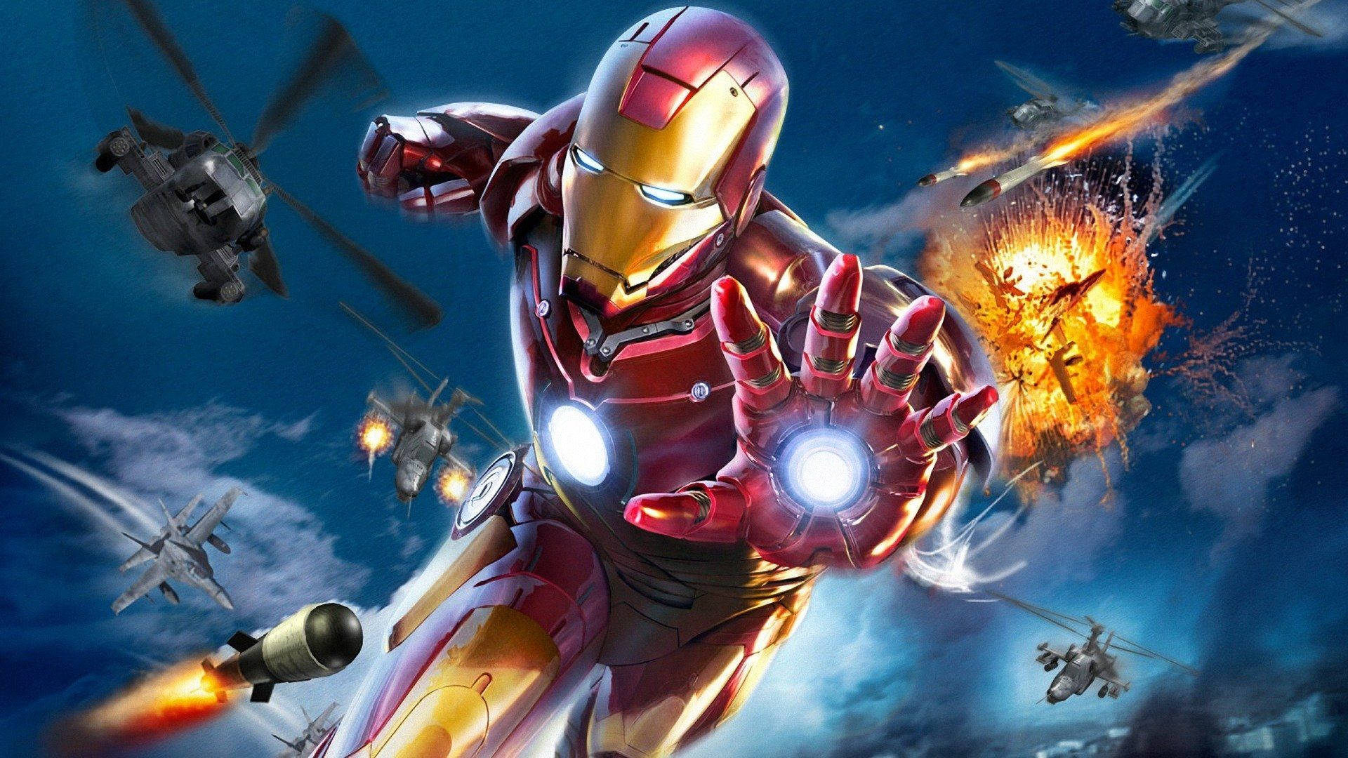 Iron Man i himlen Wallpapers