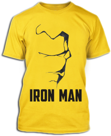 Iron Man minimalist T-shirt design Wallpapers