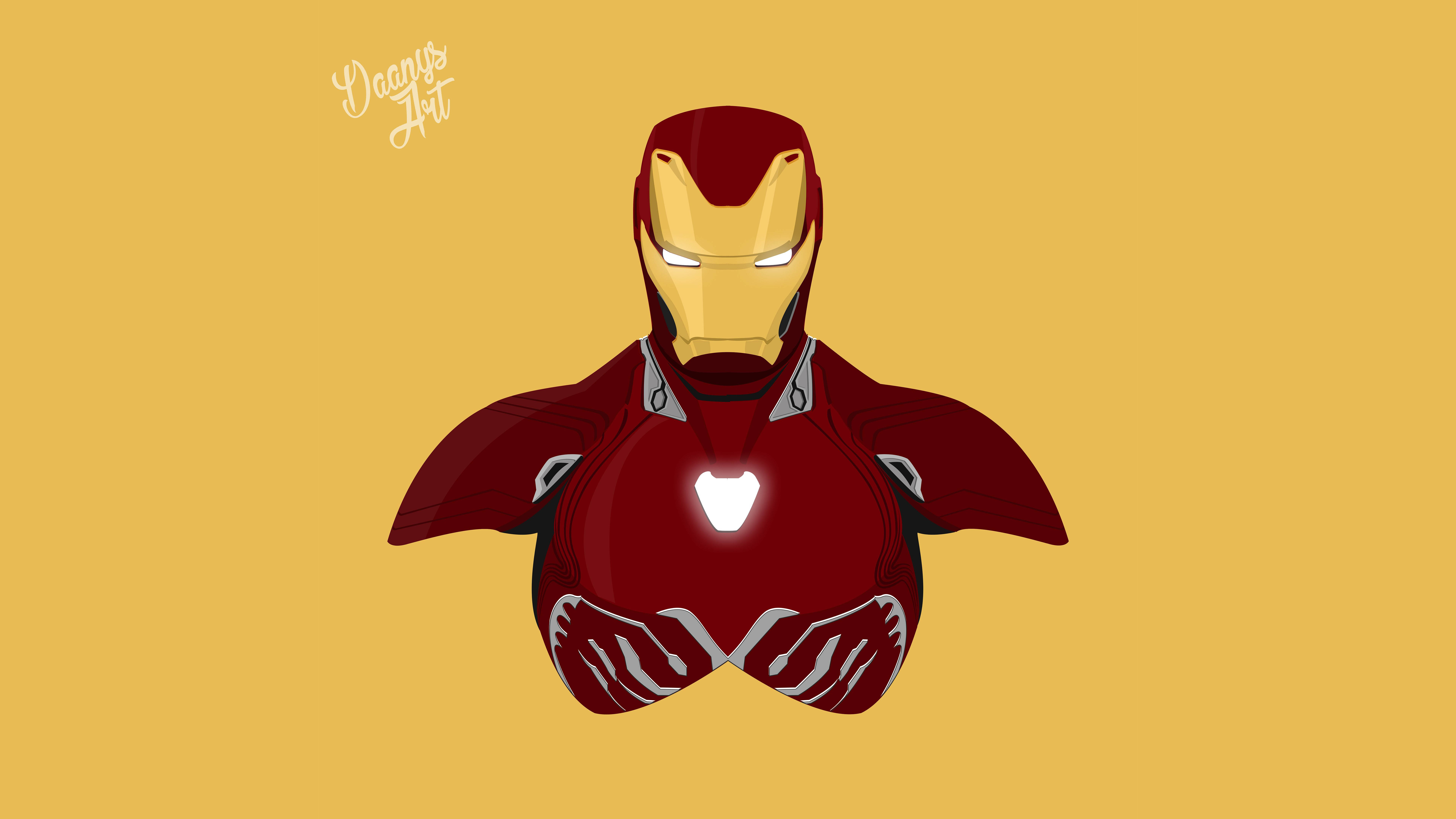 Iron Man Minimalistisk Kunst Wallpapers