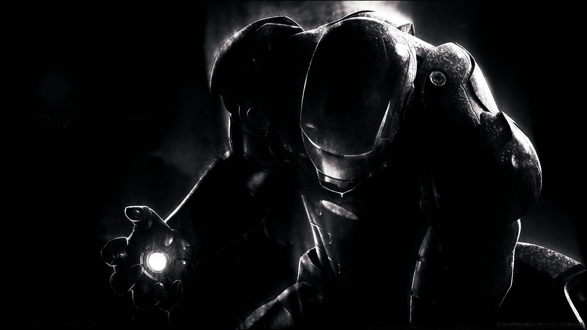 Iron Man Monokrom Wallpapers
