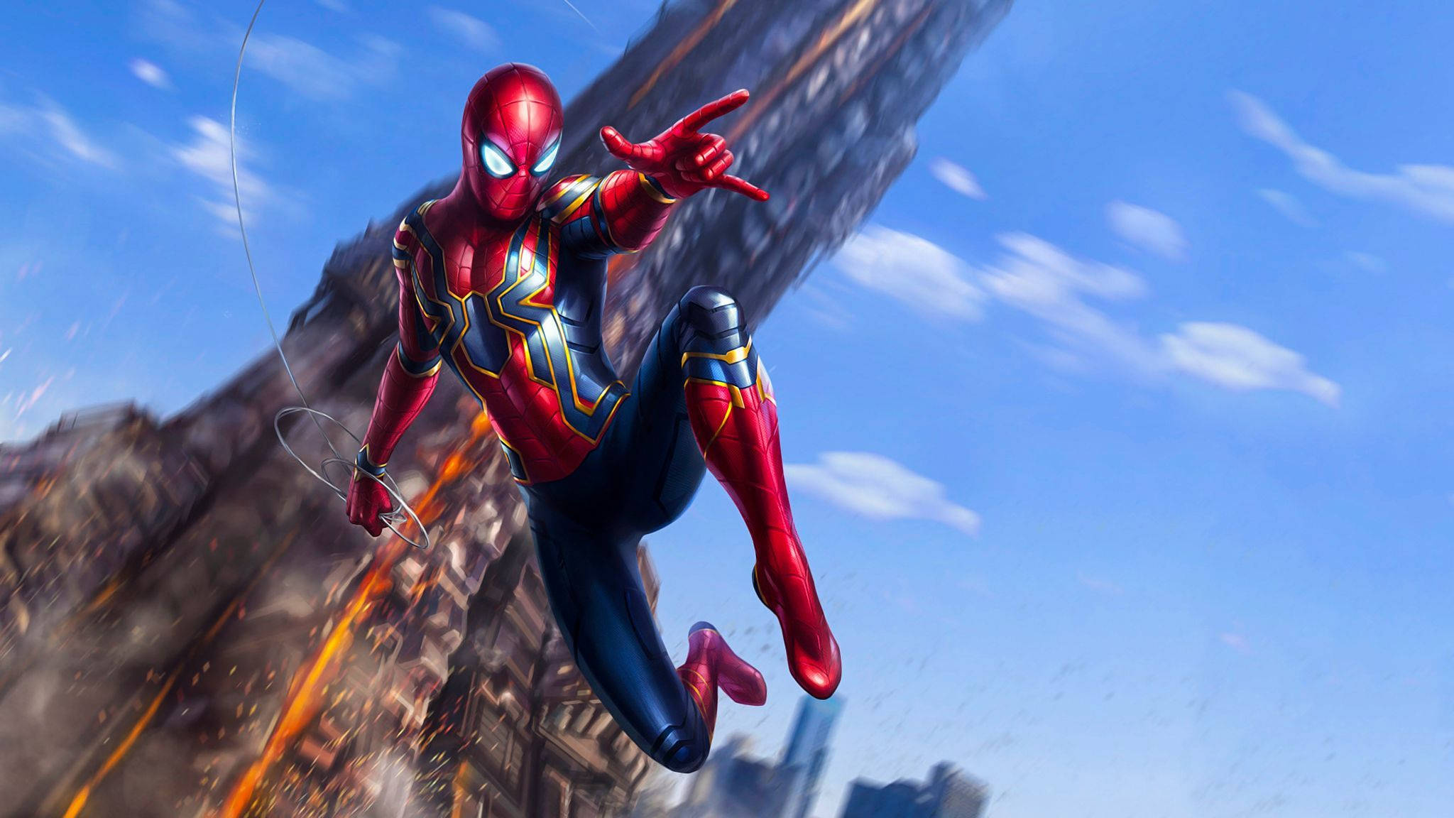 Iron Spider Spiderman Tegneseriestribe Wallpapers