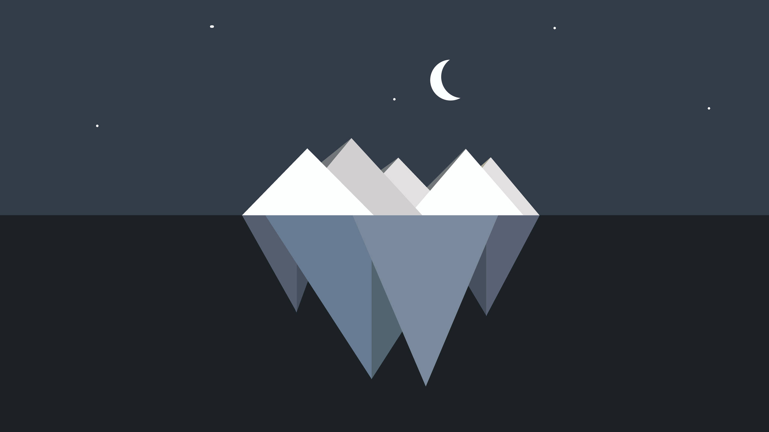 Isbjerg minimalistisk æstetisk bærbar Wallpapers
