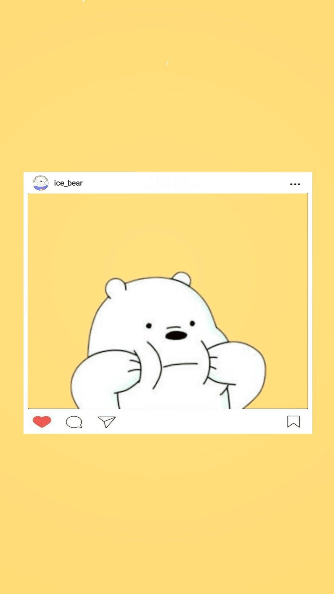 Istjørn tegneserie Instagram-lignende opslag Wallpapers