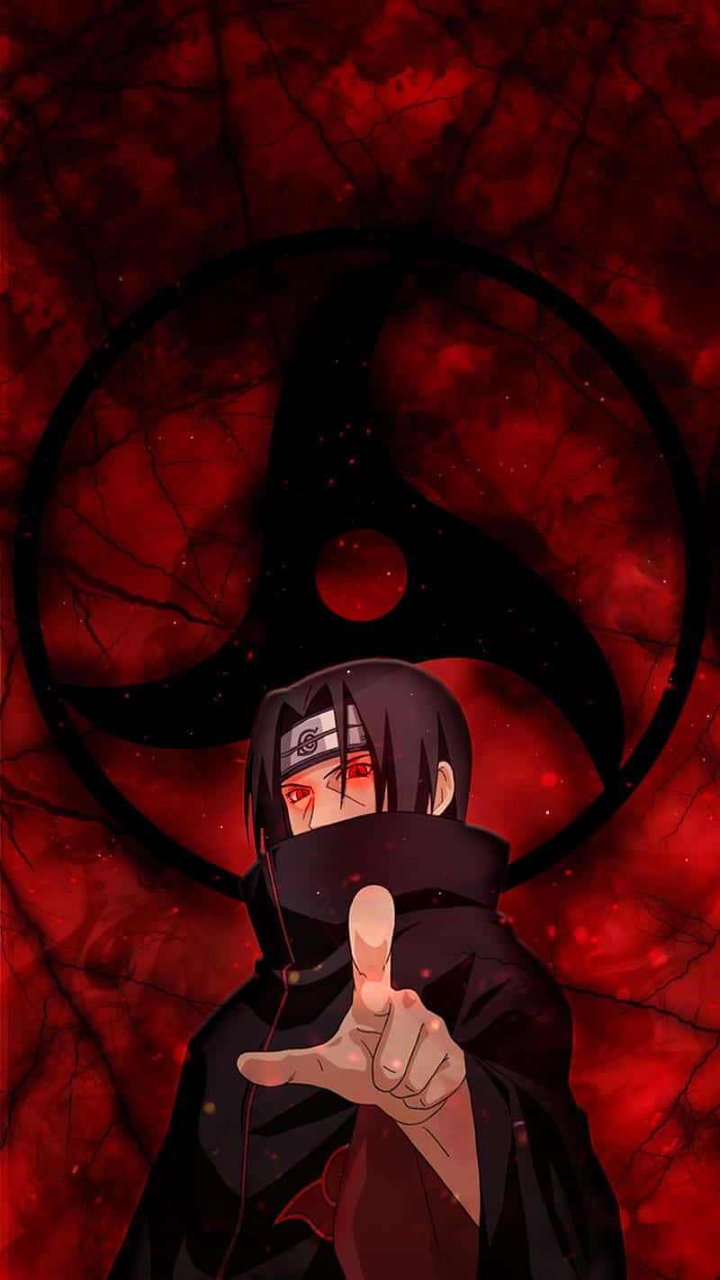 Itachi Mangekyou Sharingan pegende med glødende øjne Wallpapers