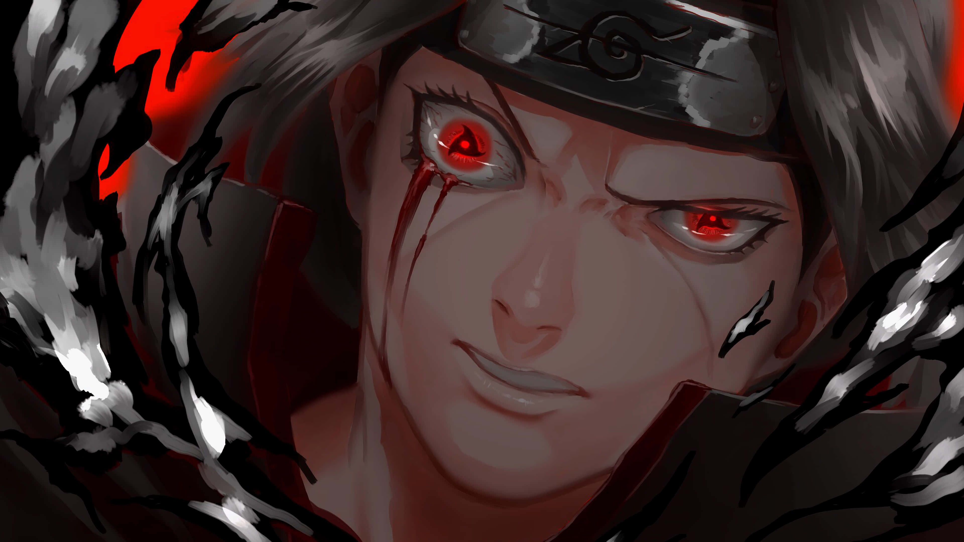 Itachi Mangekyou Sharingan Uens Øjne Blod Wallpapers