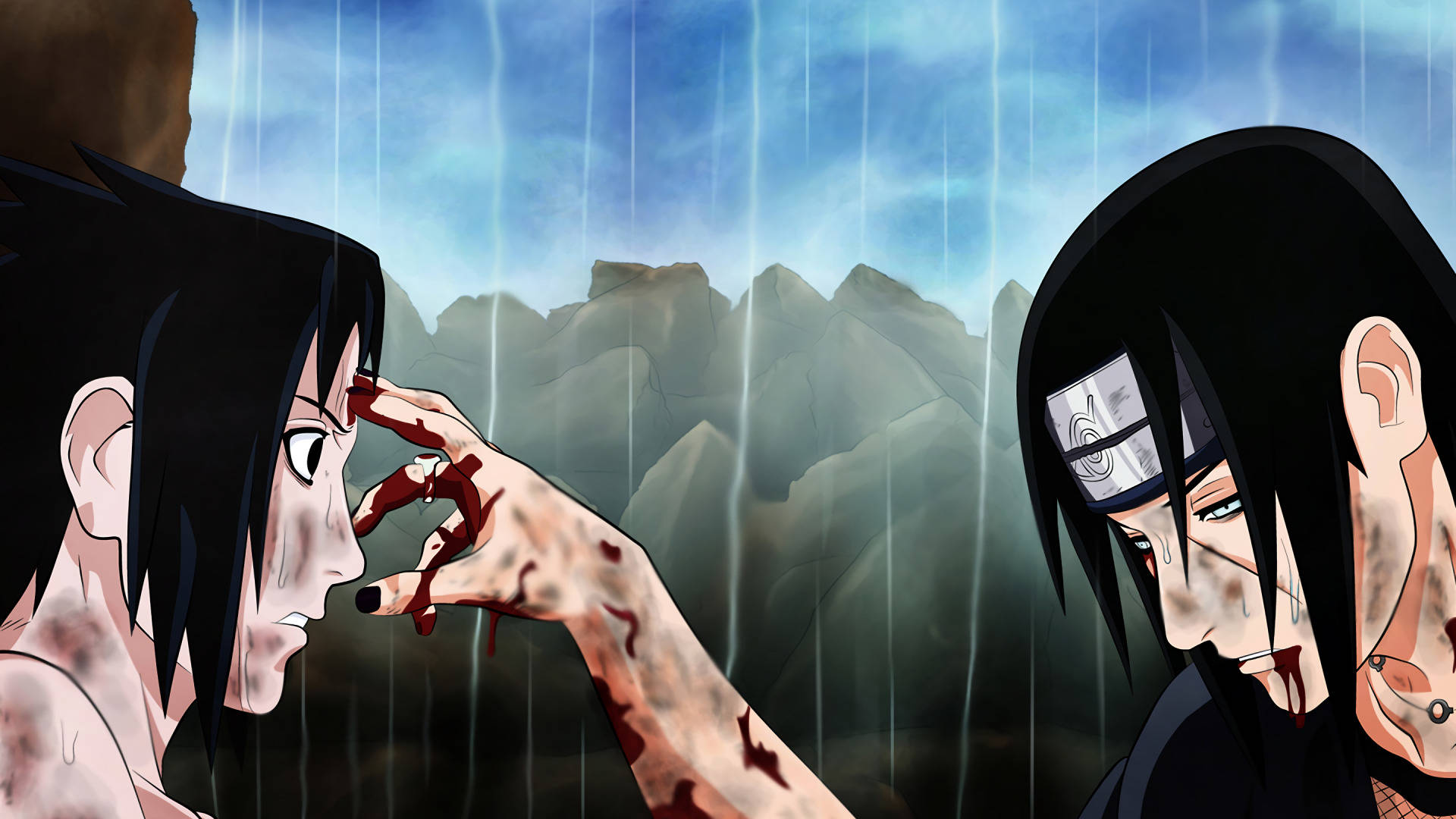 Itachi og Sasuke Anime 1920x1080 Wallpapers