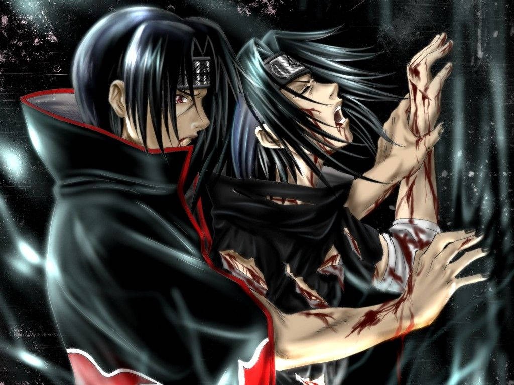 1024x768 Uchiha Itachi : Baggrund. naruto sort baggrund — Itachi Wallpapers