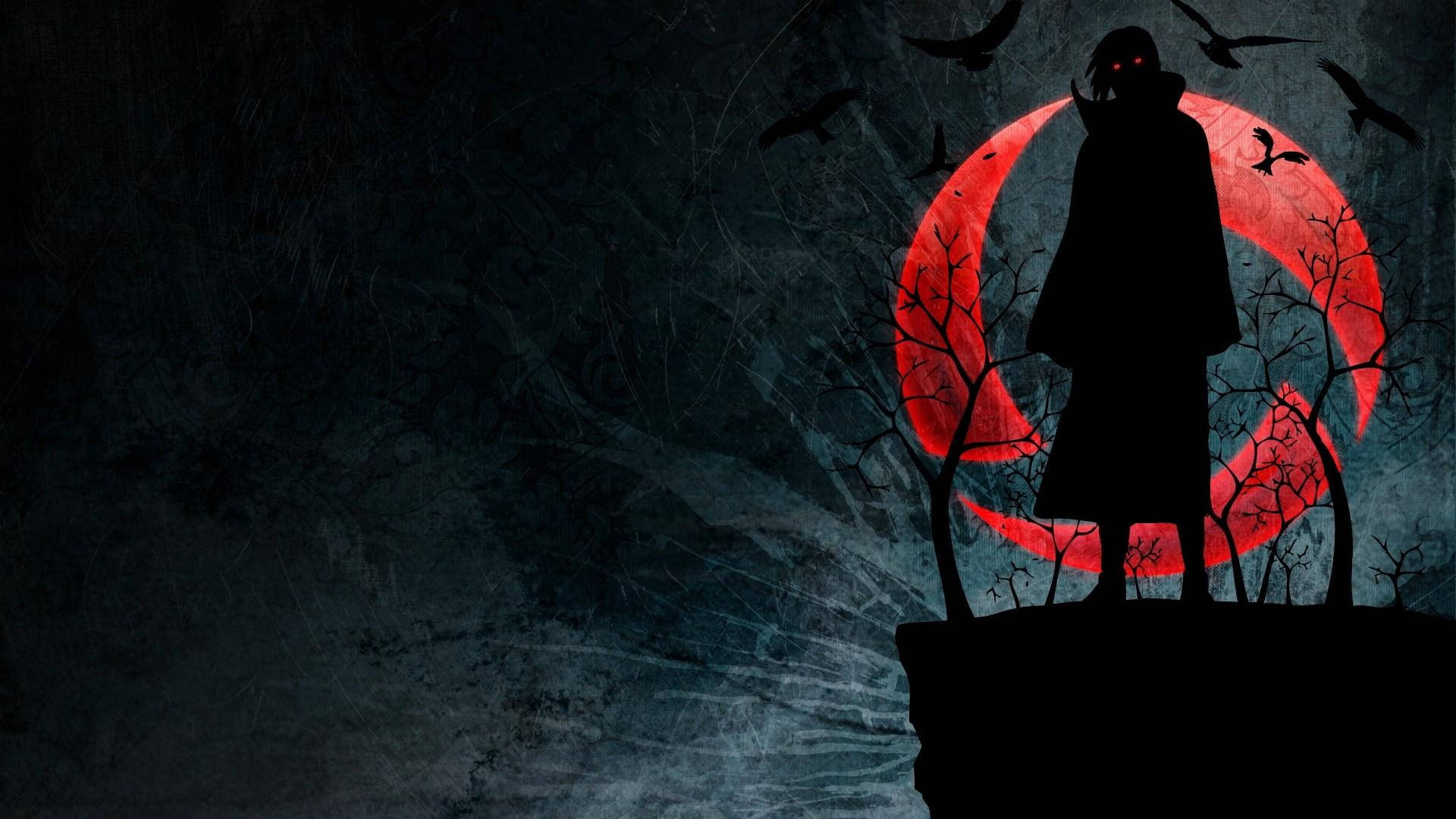 Itachi Uchiha mørk anime æstetisk skrivebord Wallpapers