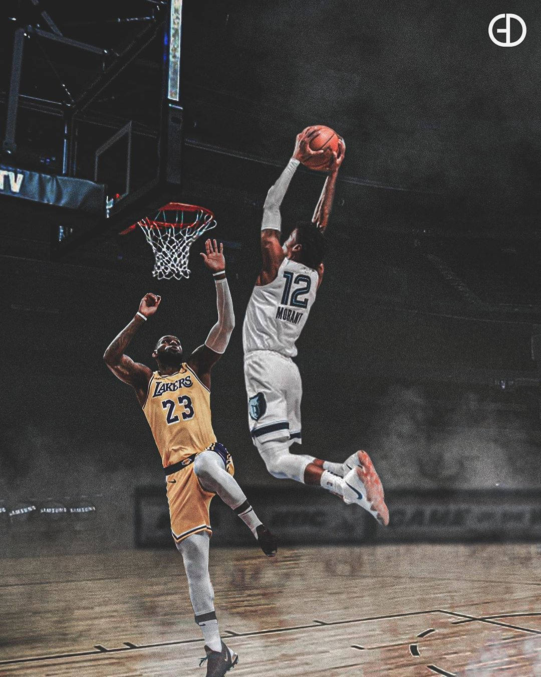 Ja Morant-dunk mod LeBron James Wallpapers