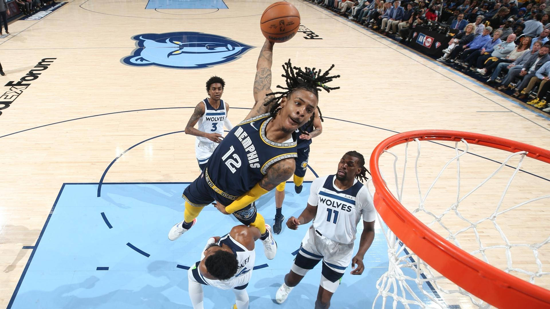 Ja Morant dunk mod ulve Wallpapers