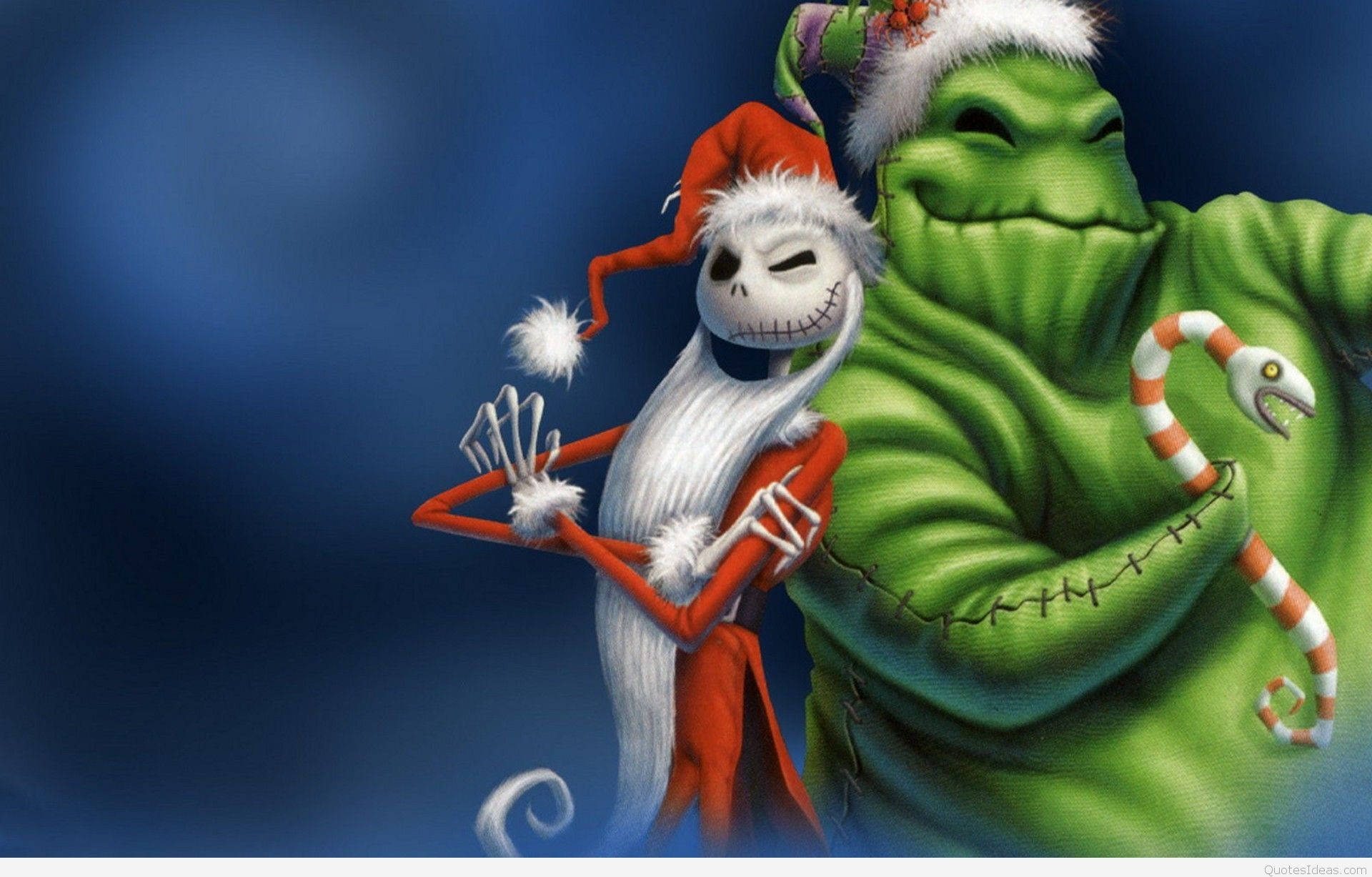 Jack og Oogie Boogie sjov jul Wallpapers