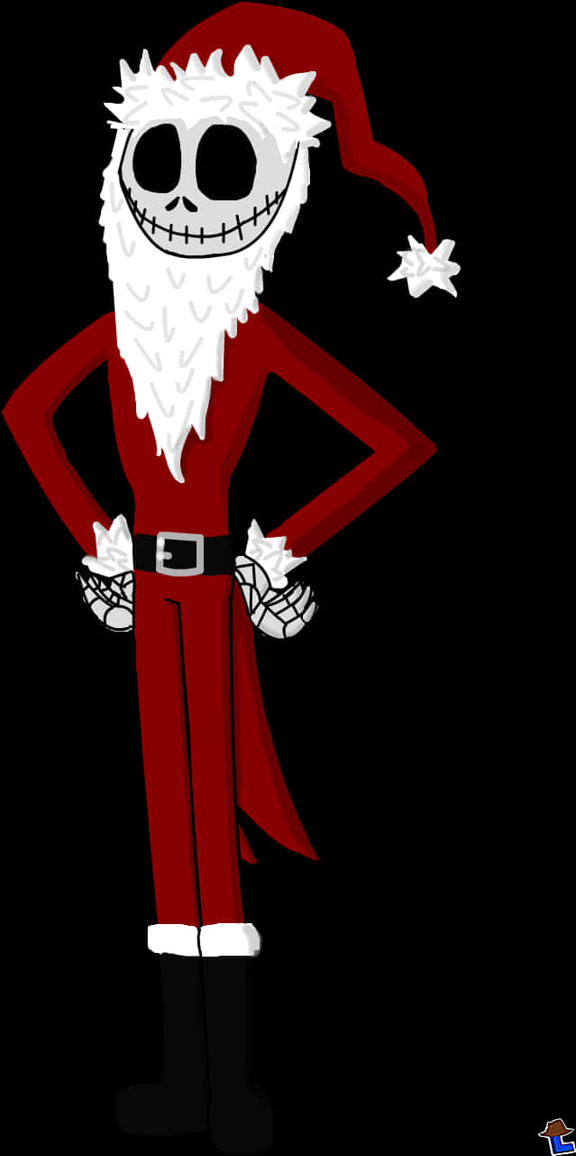 Jack Skellington i julemandskostume Wallpapers