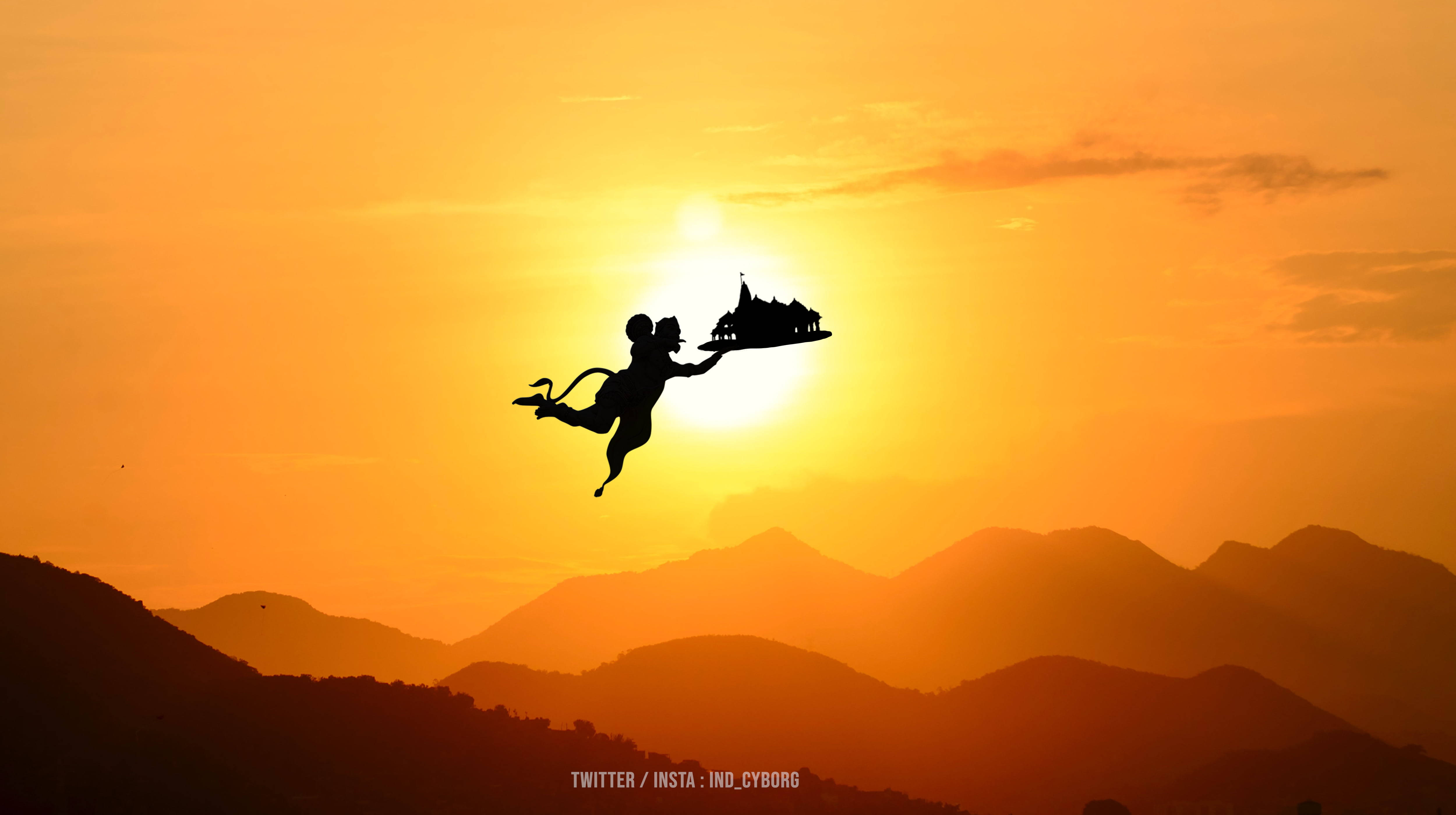 Jai Shree Ram HD Flyvende Wallpapers