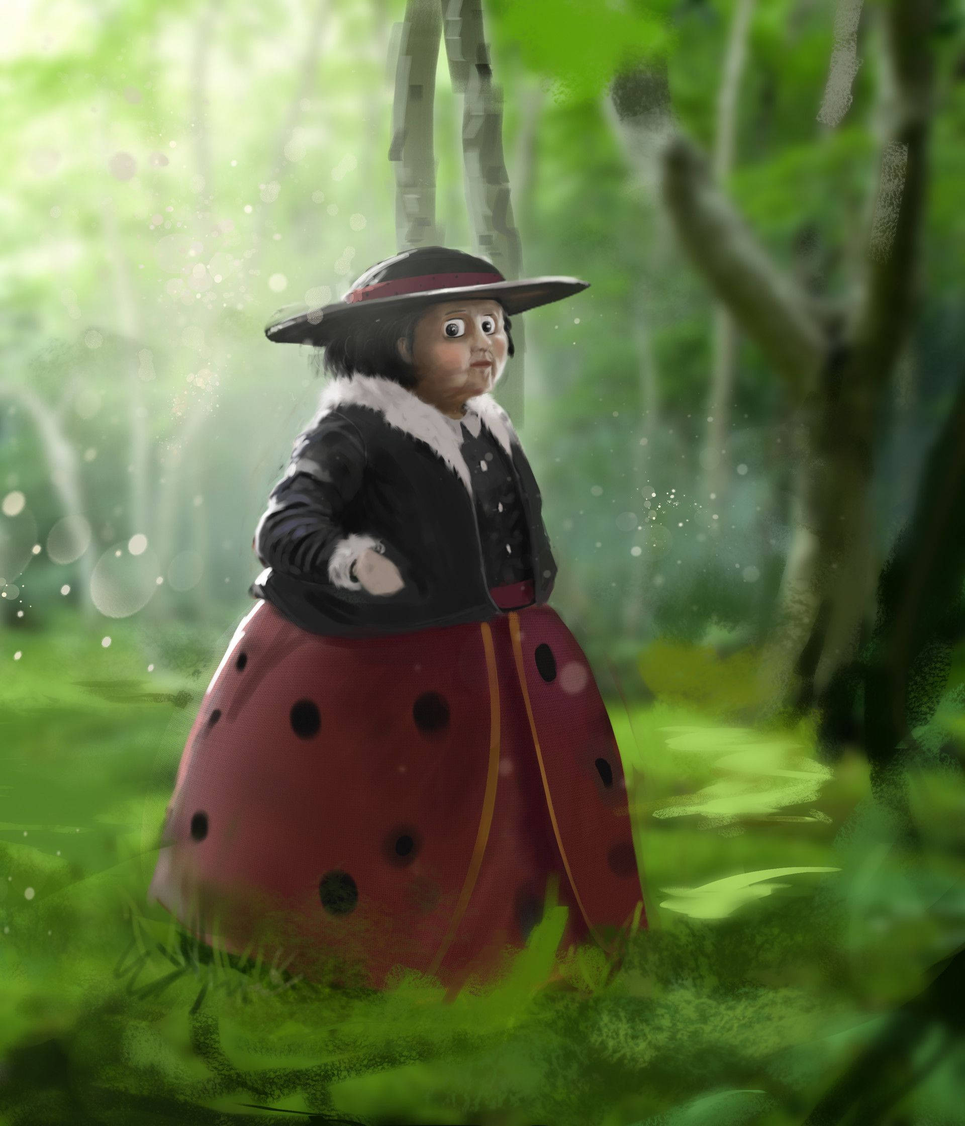 James og den kæmpe fersken Fru Mariehøne kunst Wallpapers