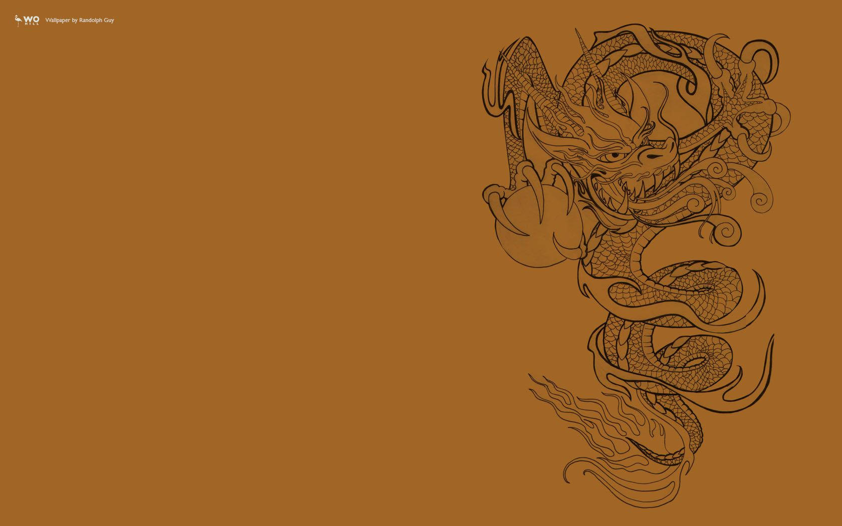 Japansk drage PC-kunst Wallpapers