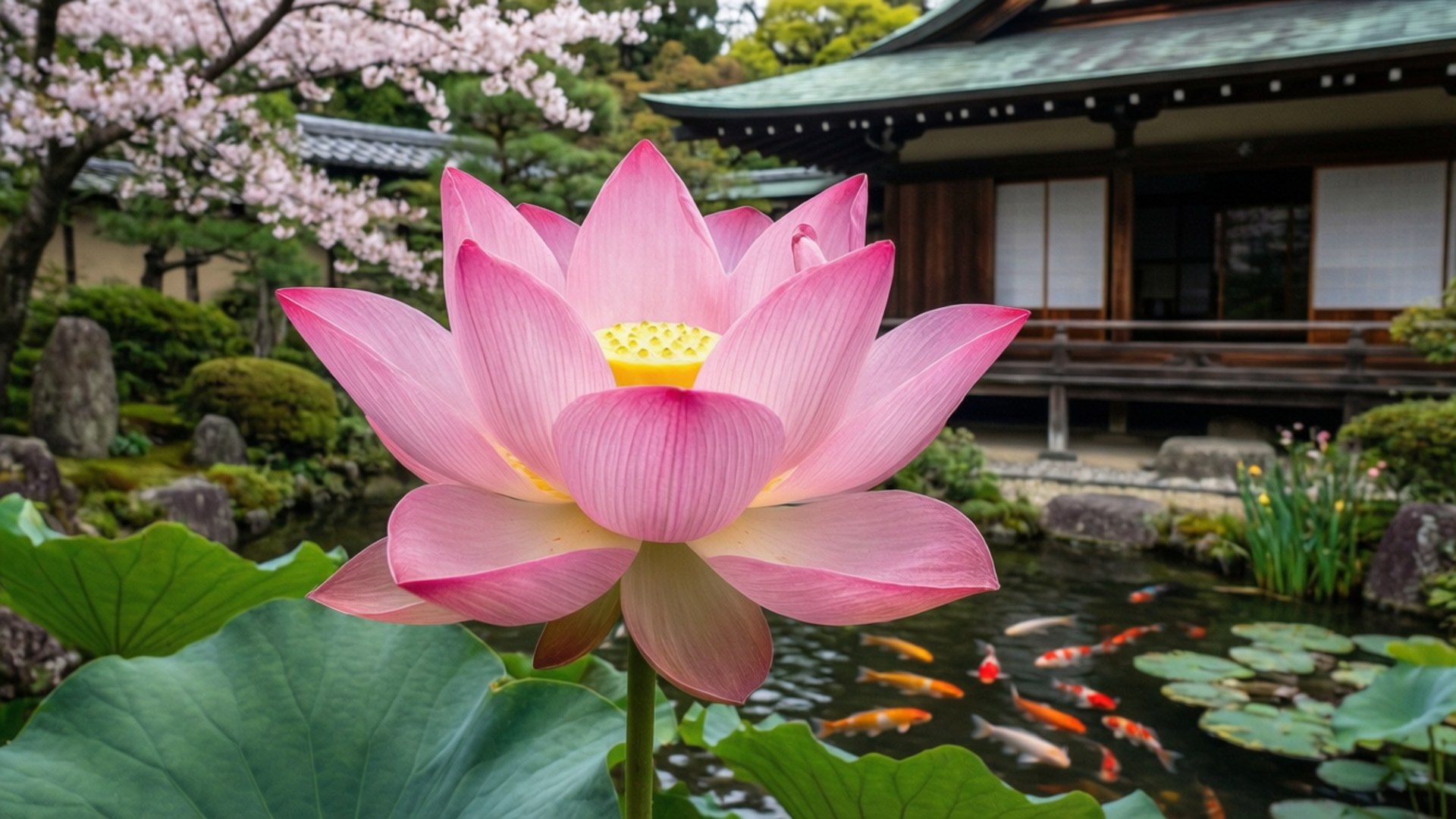 Japansk havelotus Wallpapers