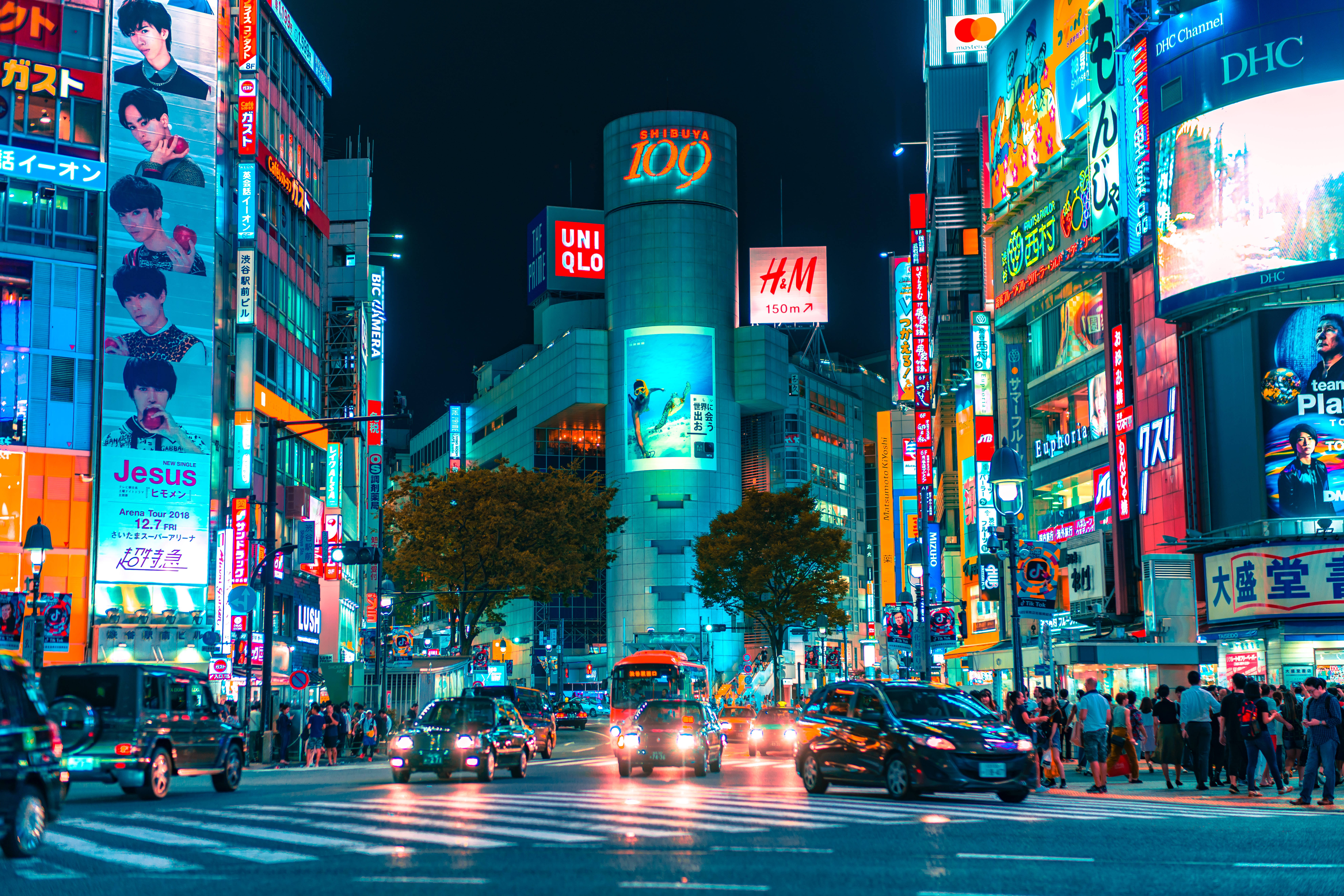 Japansk HD Shibuya109 Tokyo Shopping Mall Wallpapers