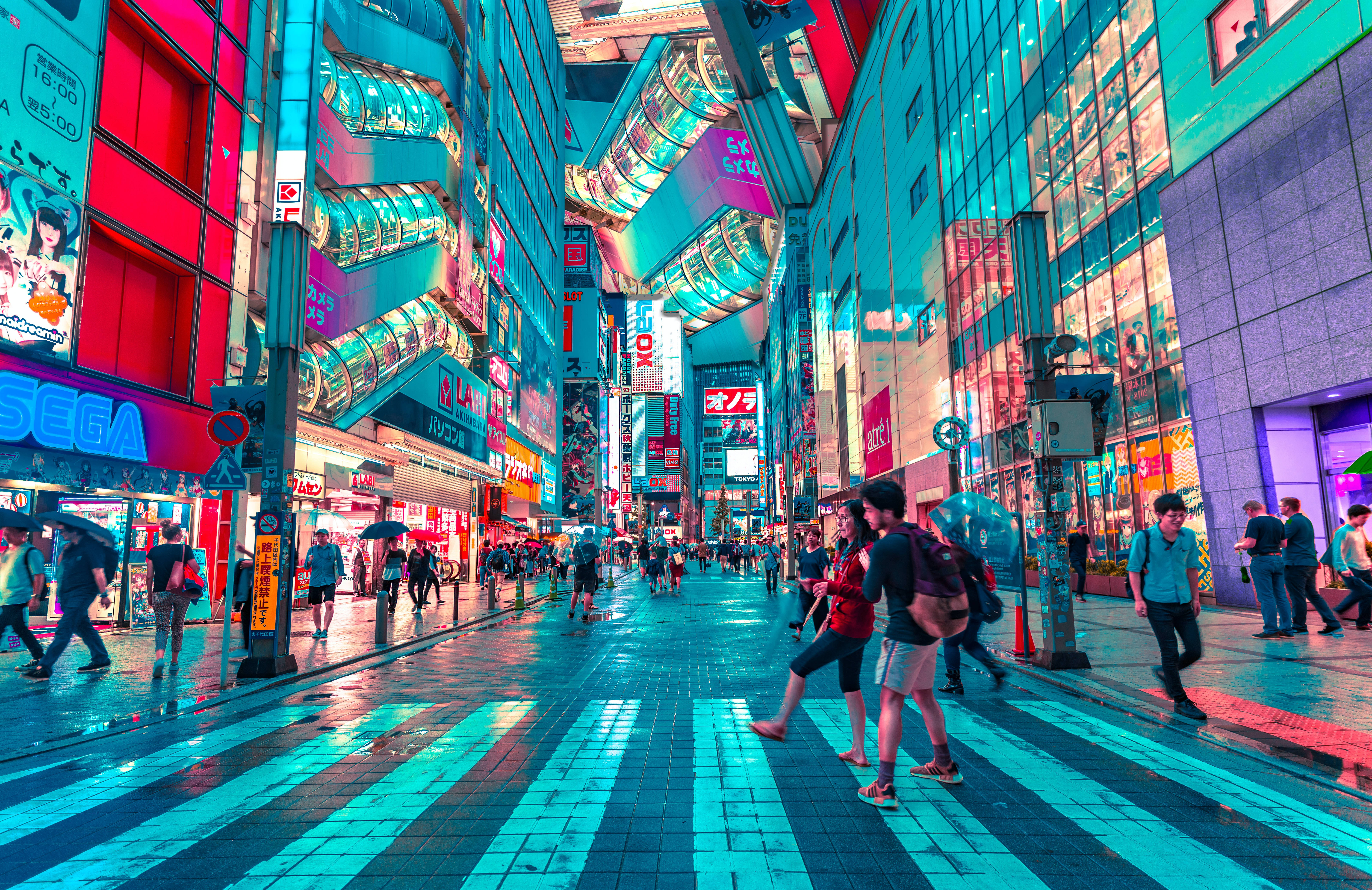 Japansk HD travl gade i Tokyo Wallpapers