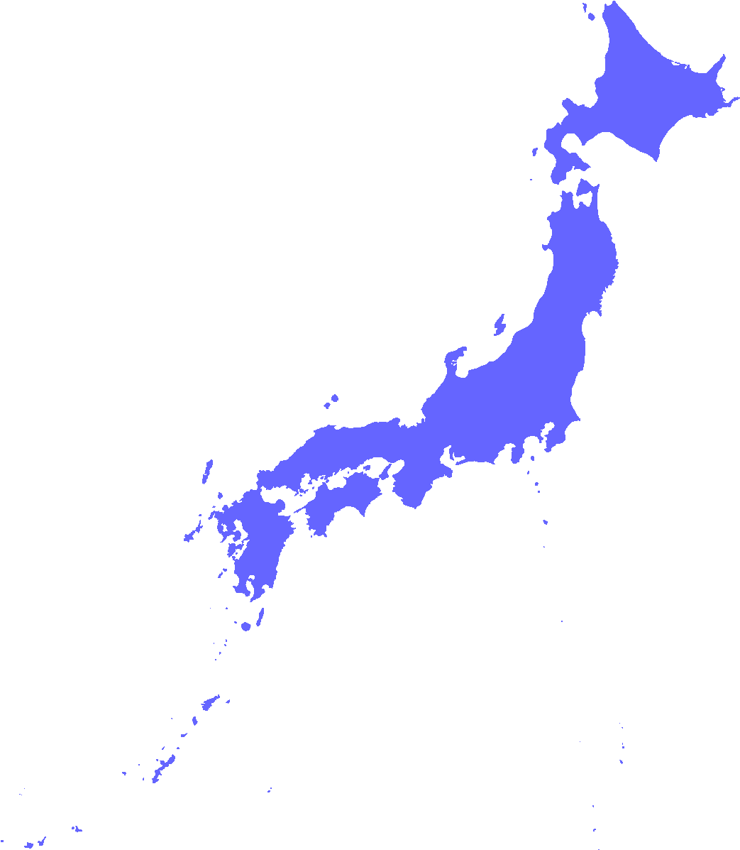 Japansk kort silhuet blå på grå Wallpapers