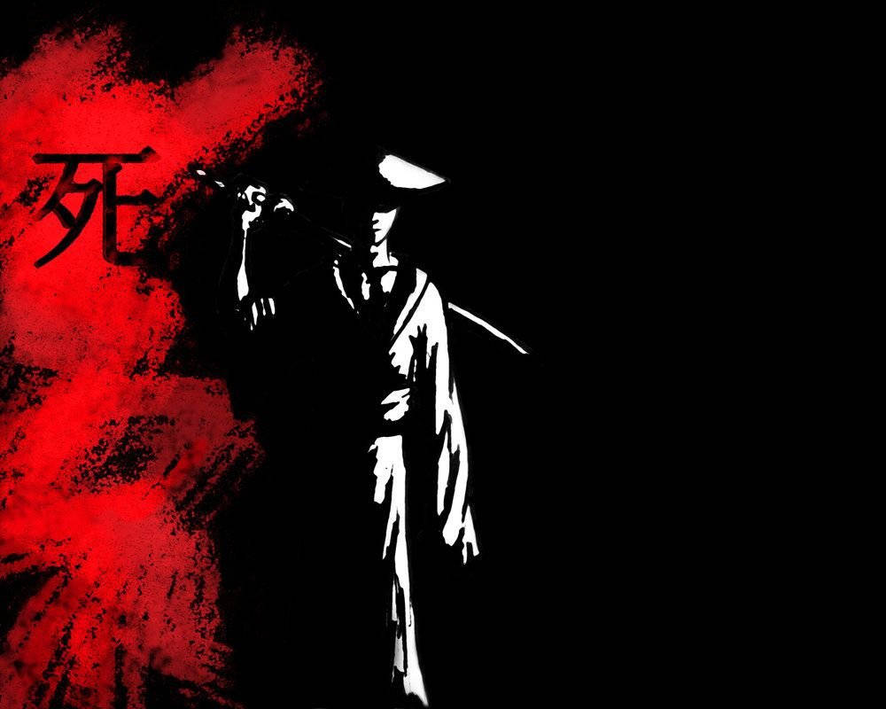 Japansk samurai i skyggerne Wallpapers