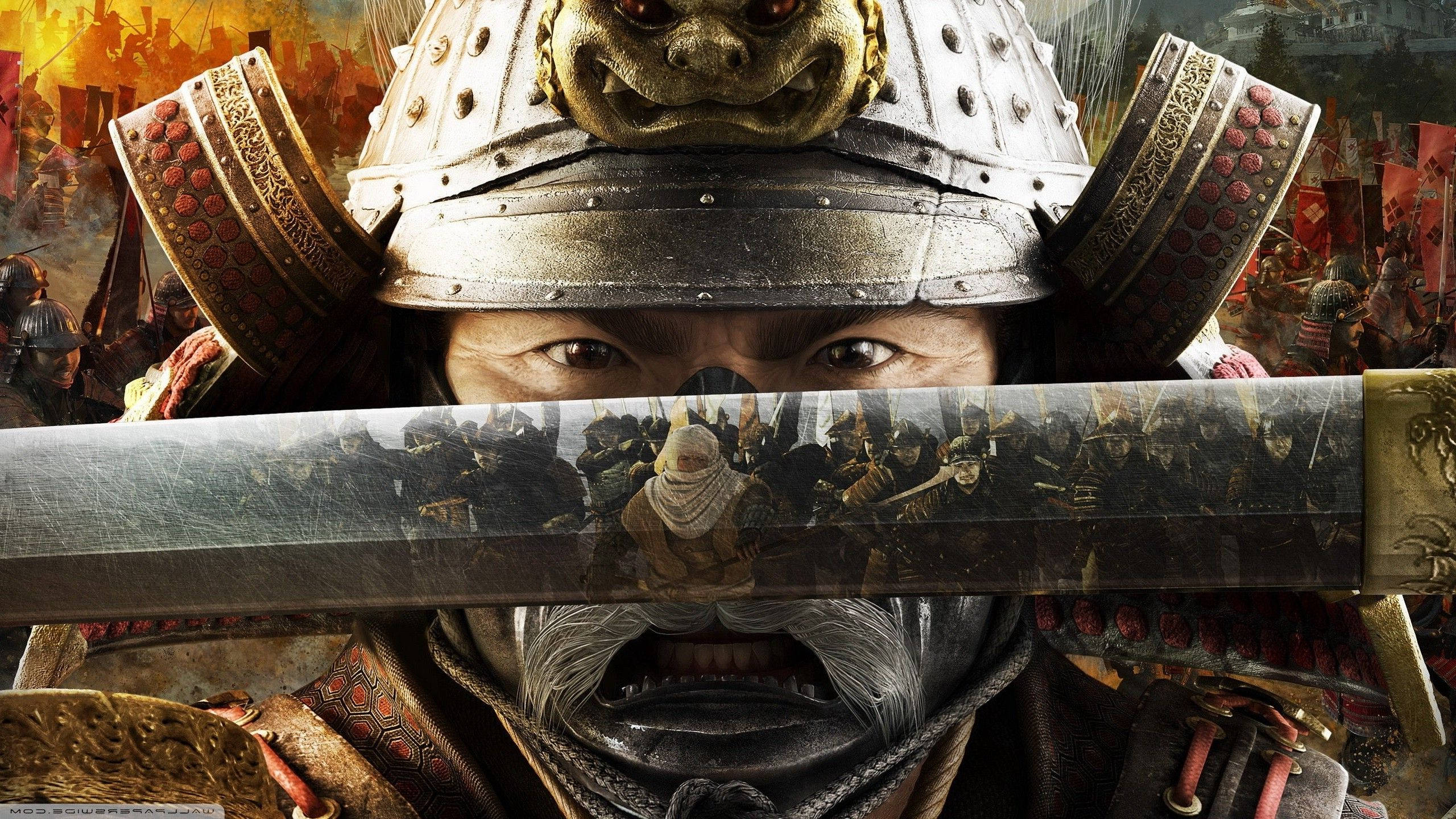 Japansk samuraj-krig Wallpapers