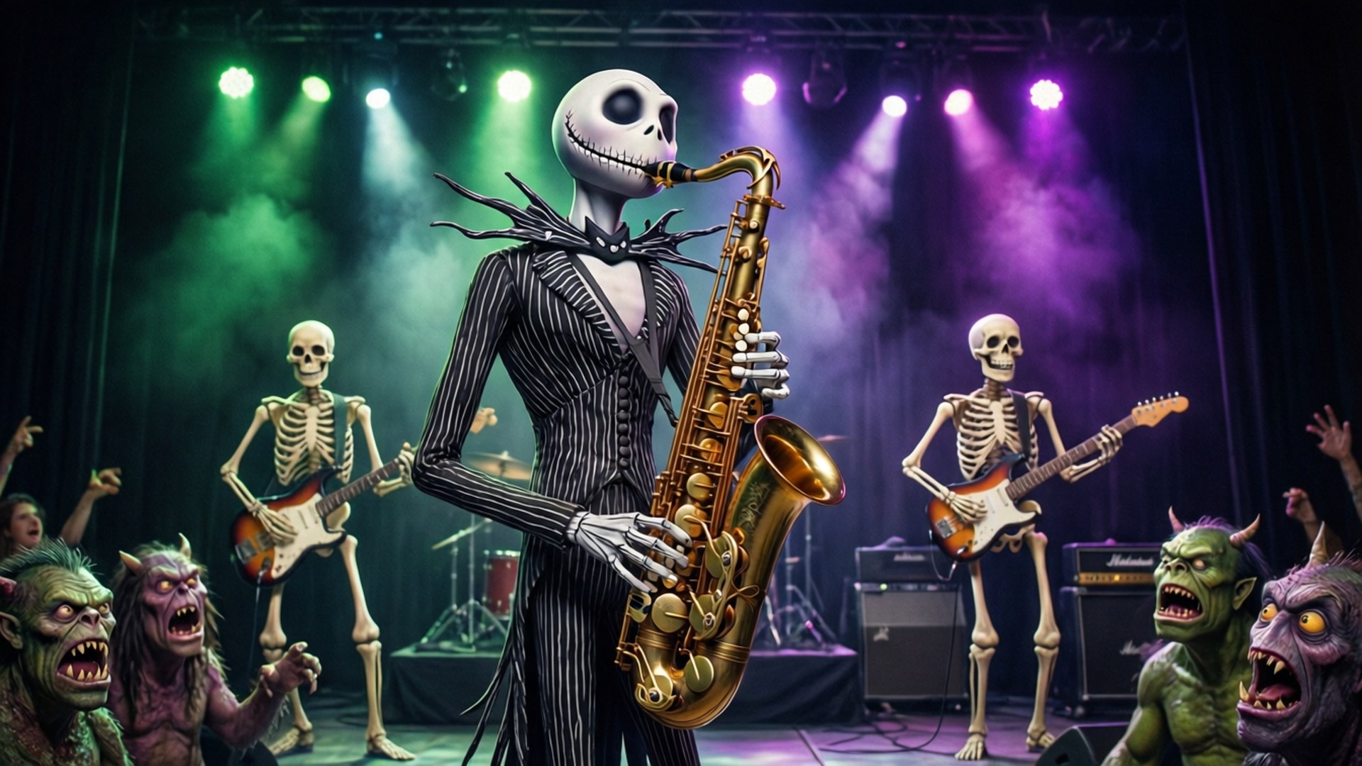 Jazz i Halloween-byen Wallpapers