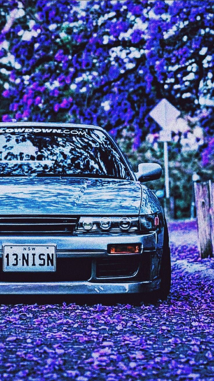 JDM-æstetik med sakura Wallpapers