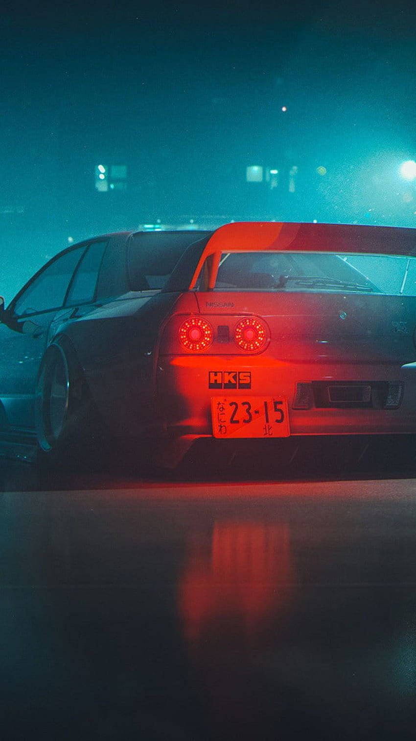 JDM æstetisk bil i tåge Wallpapers