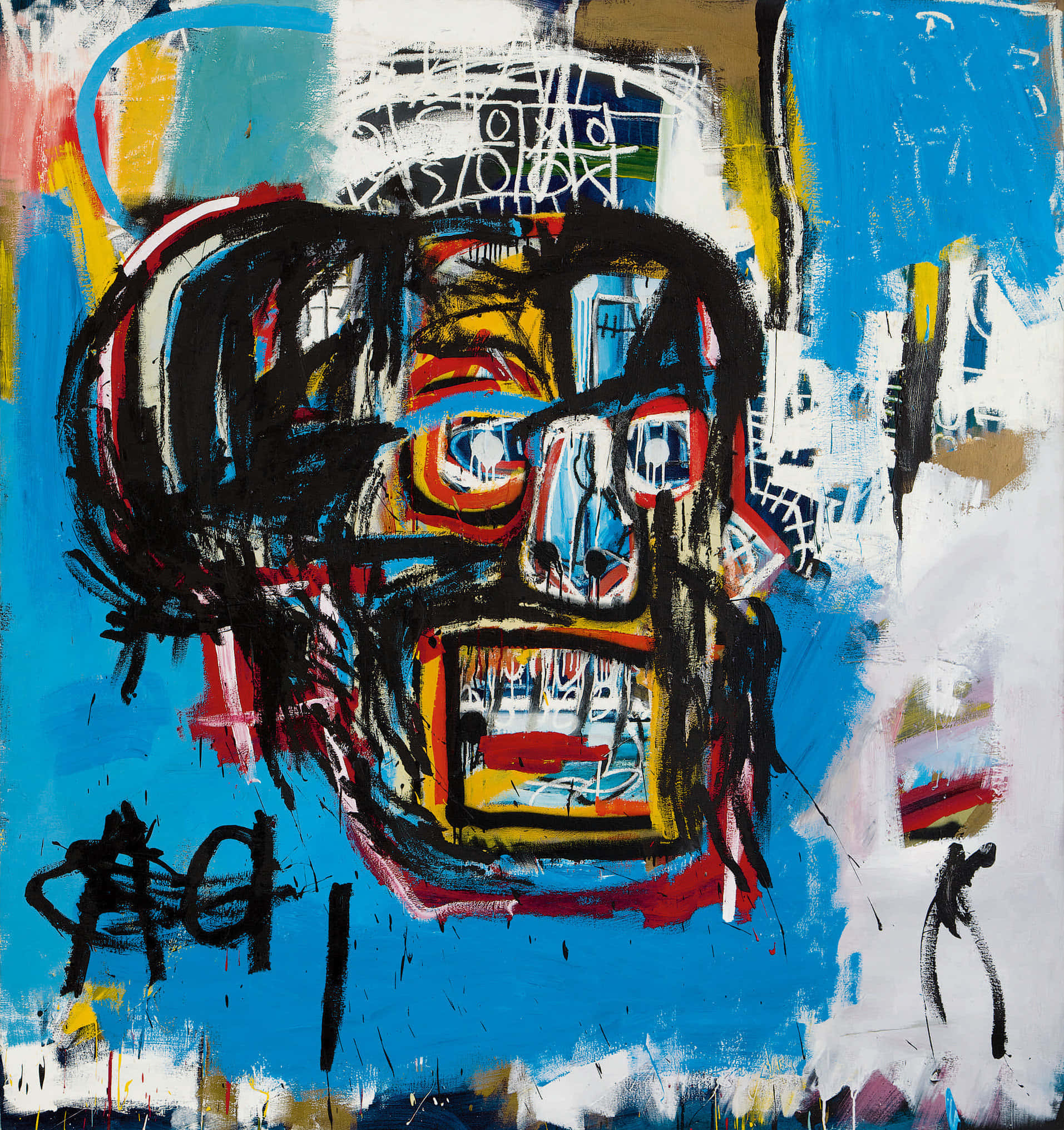 Jean-Michel Basquiats unikke, levende kunstværk Wallpapers