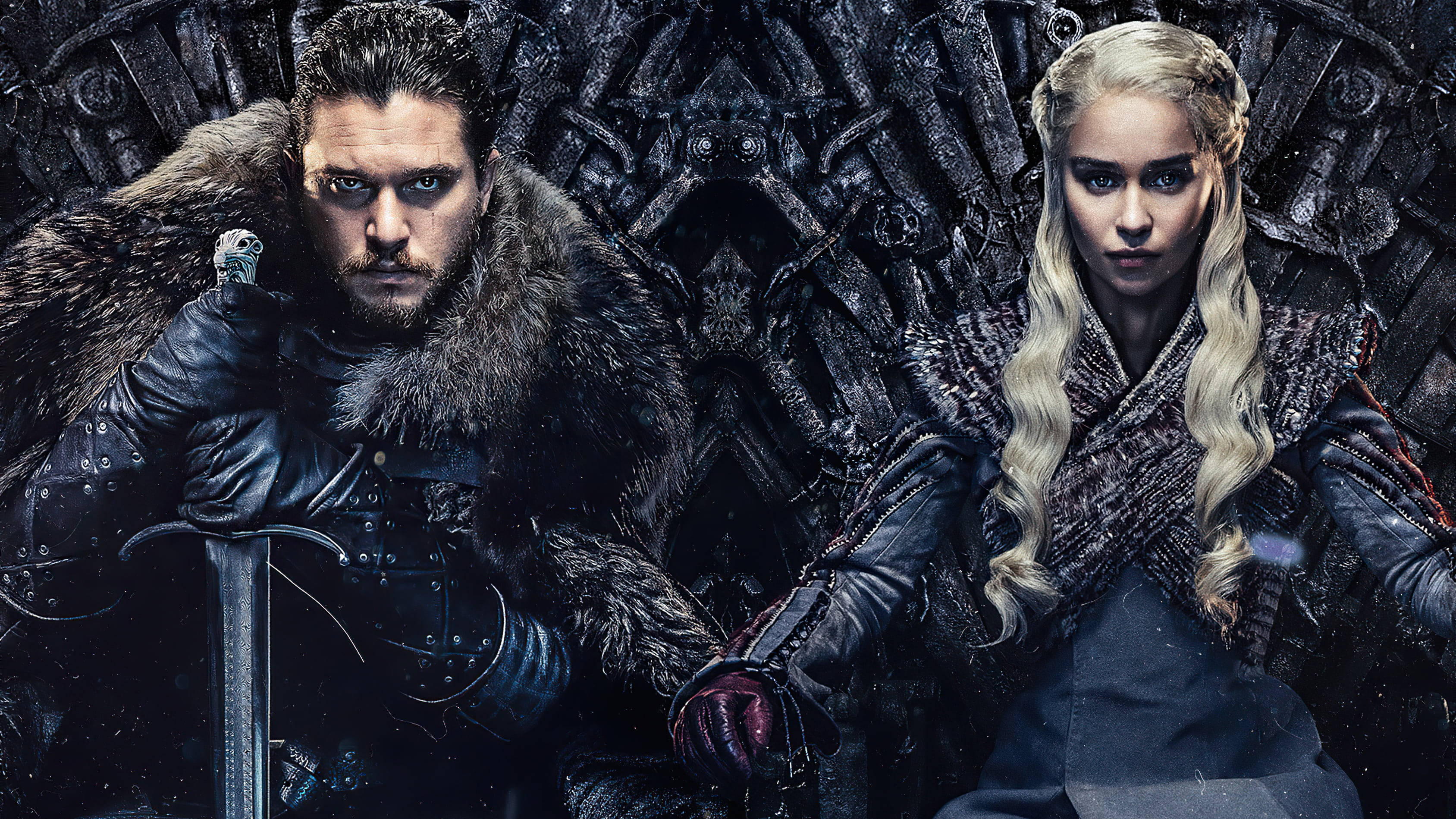Jerntronen Daenerys Jon Snow Game Of Thrones Wallpapers