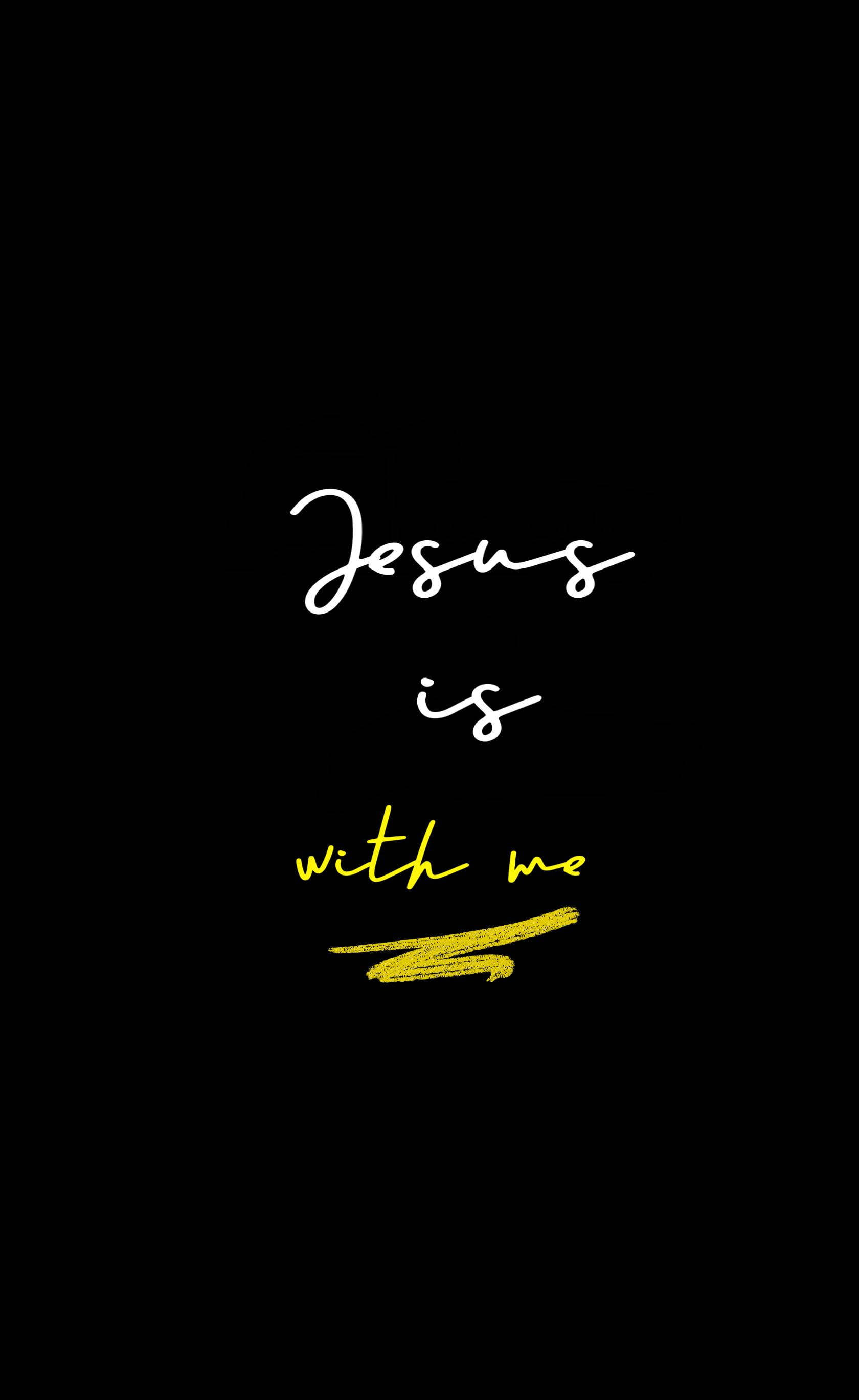 Jesus Med Mig Jesus 4K iPhone Wallpapers