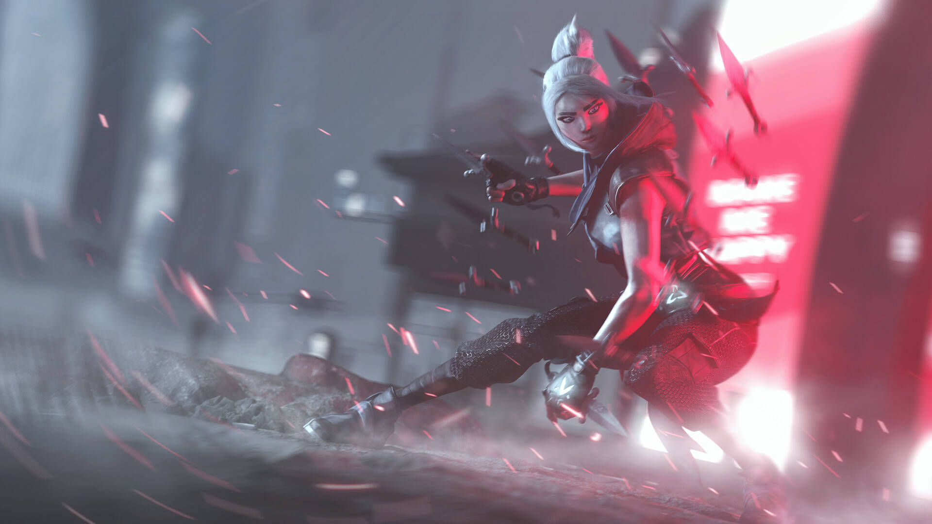 Jett tager flugten i VALORANT Wallpapers