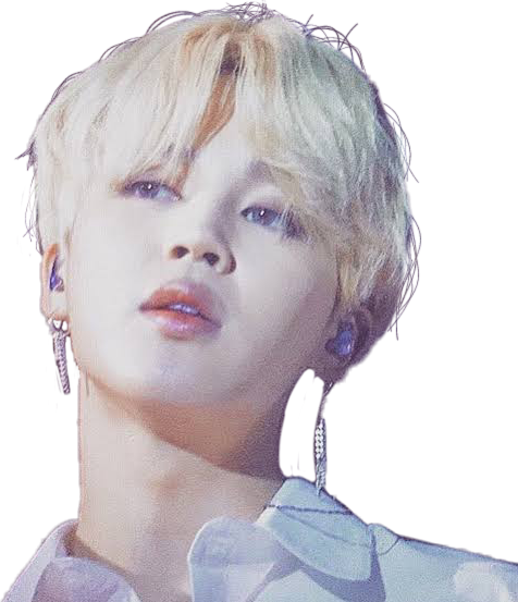 Jimin med blondt hår elegant look Wallpapers