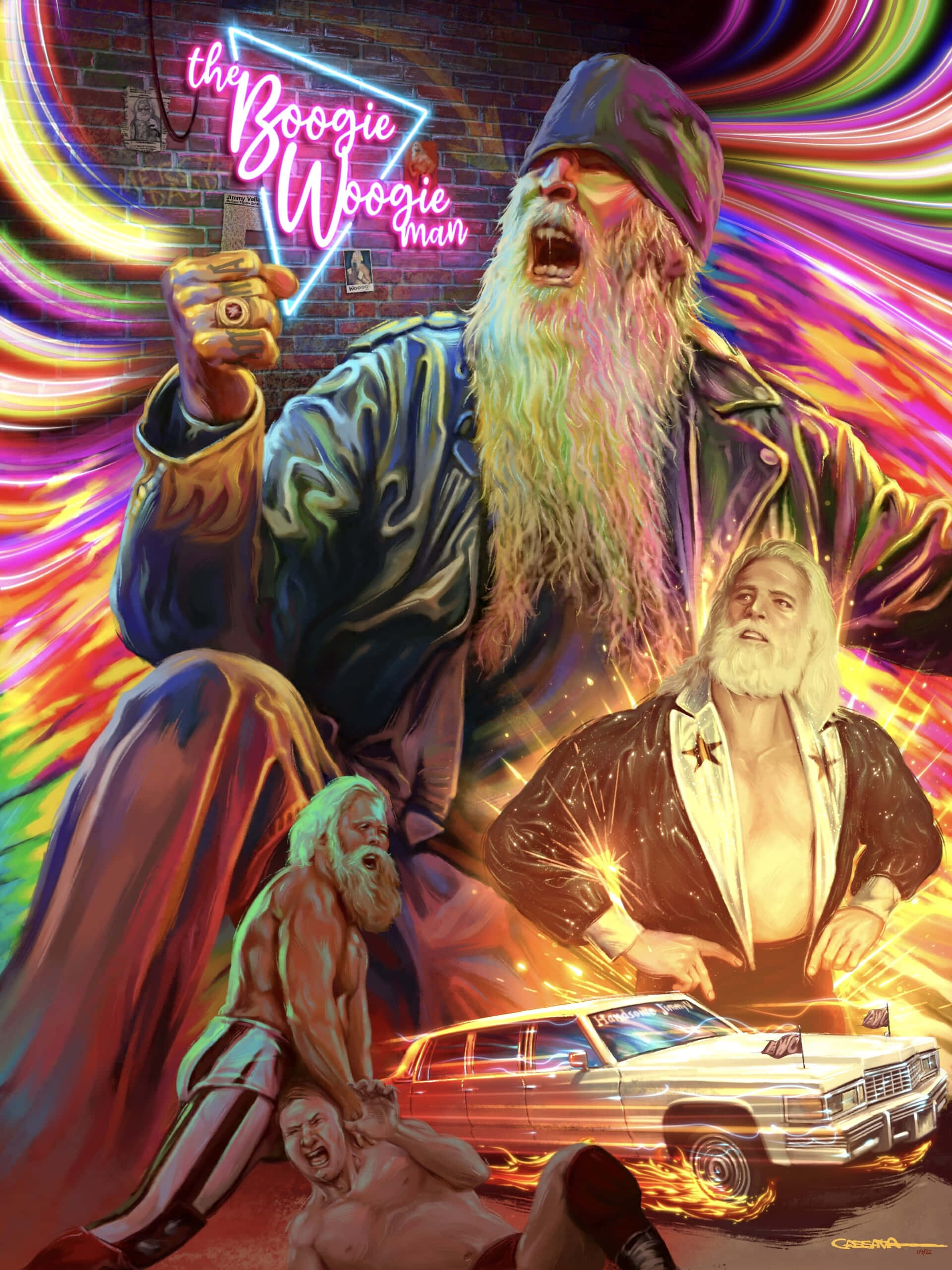 Jimmy Valiant Ikonisk WWF Wrestling Legende Wallpapers