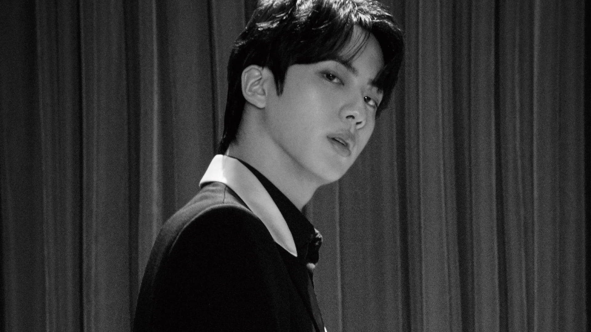 Jin BTS Sort Æstetik Wallpapers