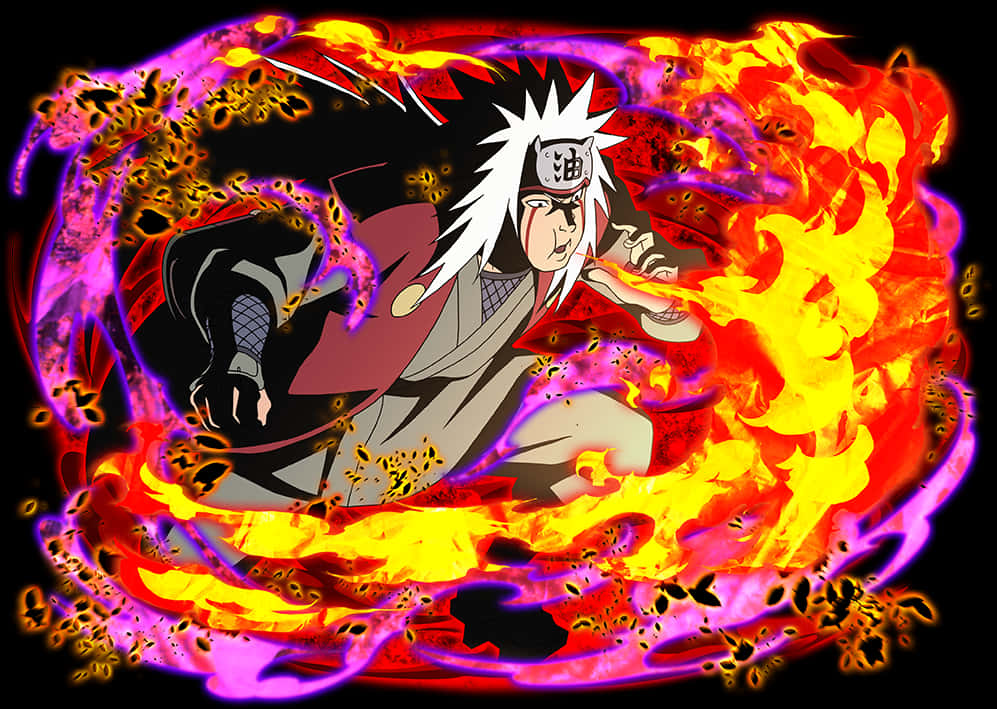Jiraiya Ildteknik Anime Kunst Wallpapers