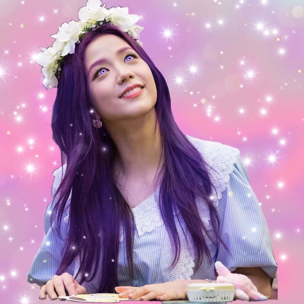 Jisoo Blackpink Lilla Øjne & Hår Wallpapers