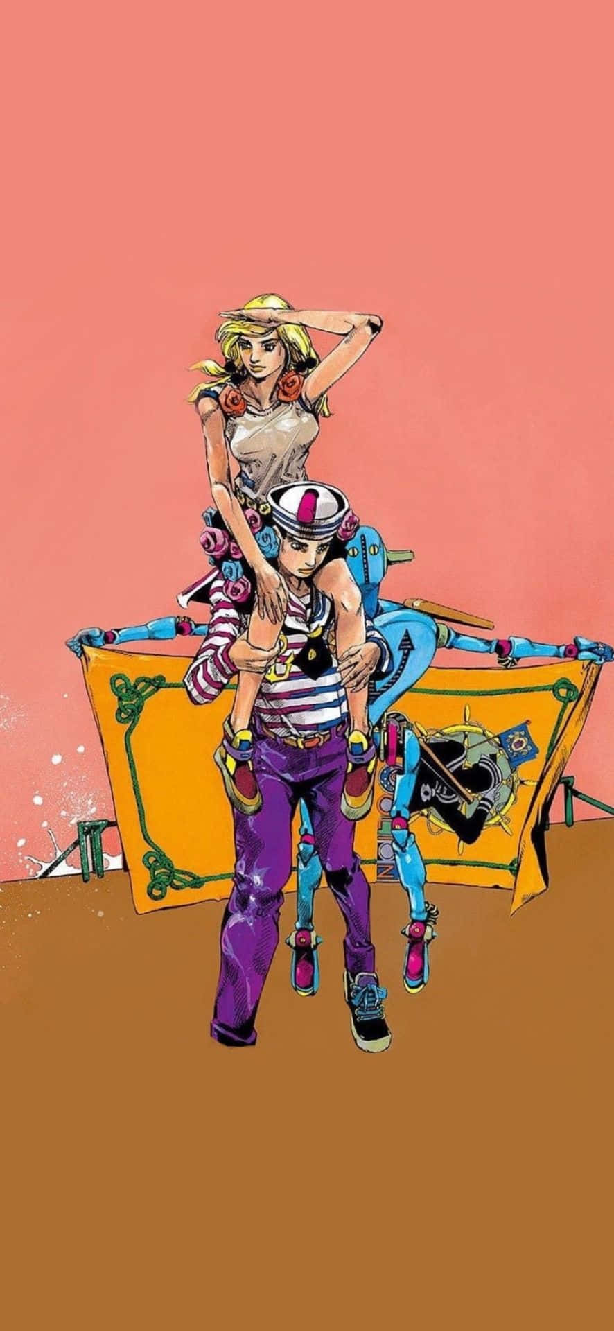 Jojos Bizarre Adventure iPhone Josuke Og Yasuho Wallpapers