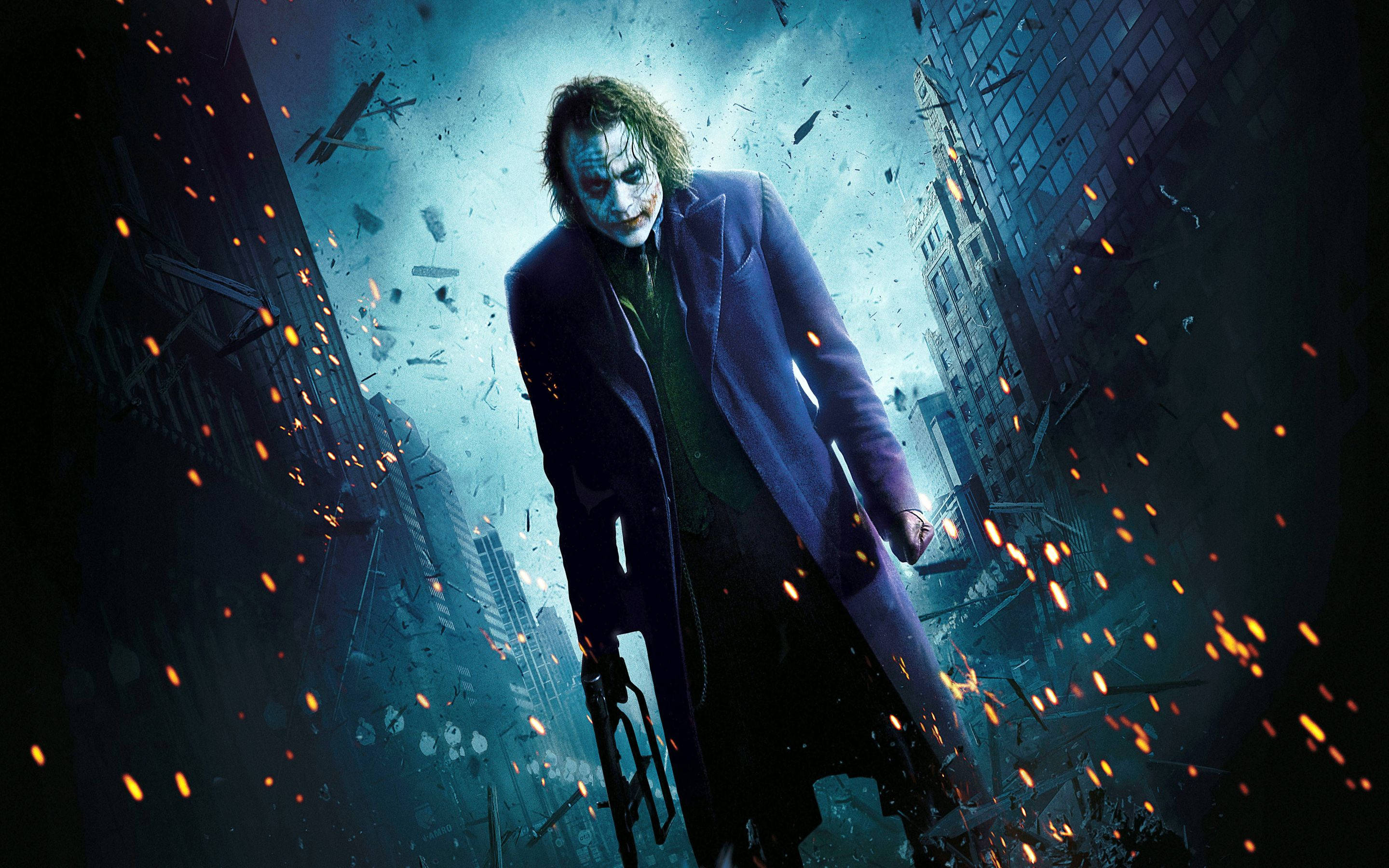 Joker brænder Gotham ned Wallpapers