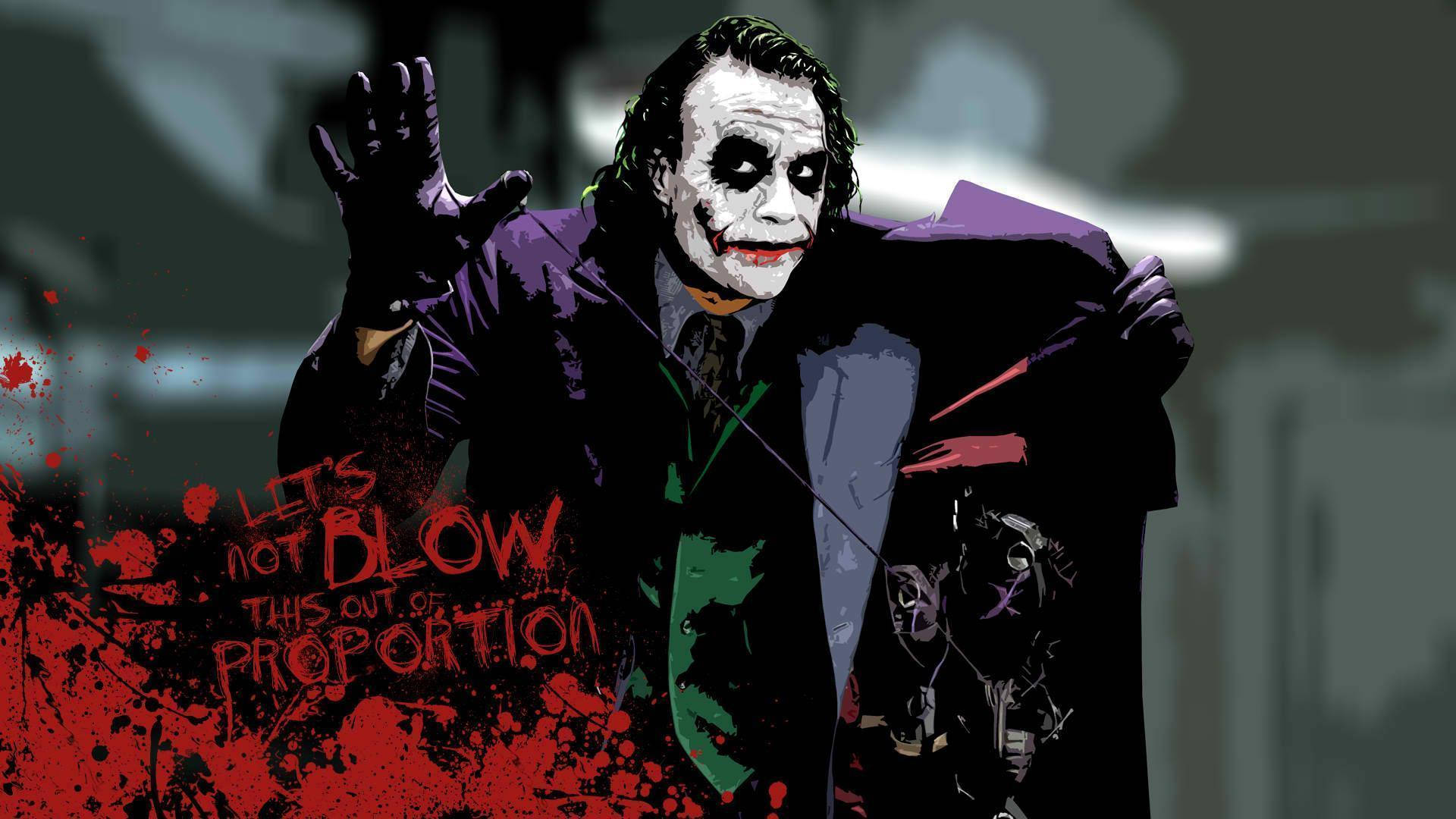 Joker sprænger ting i luften Wallpapers
