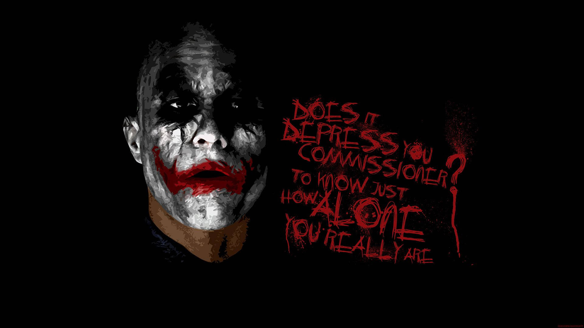 Joker taler til kommissæren Wallpapers