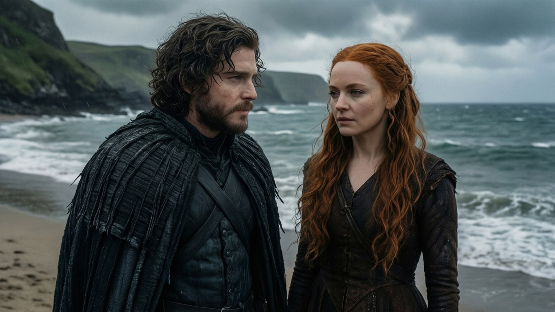 Jon og Daenerys på Dragonstone Wallpapers