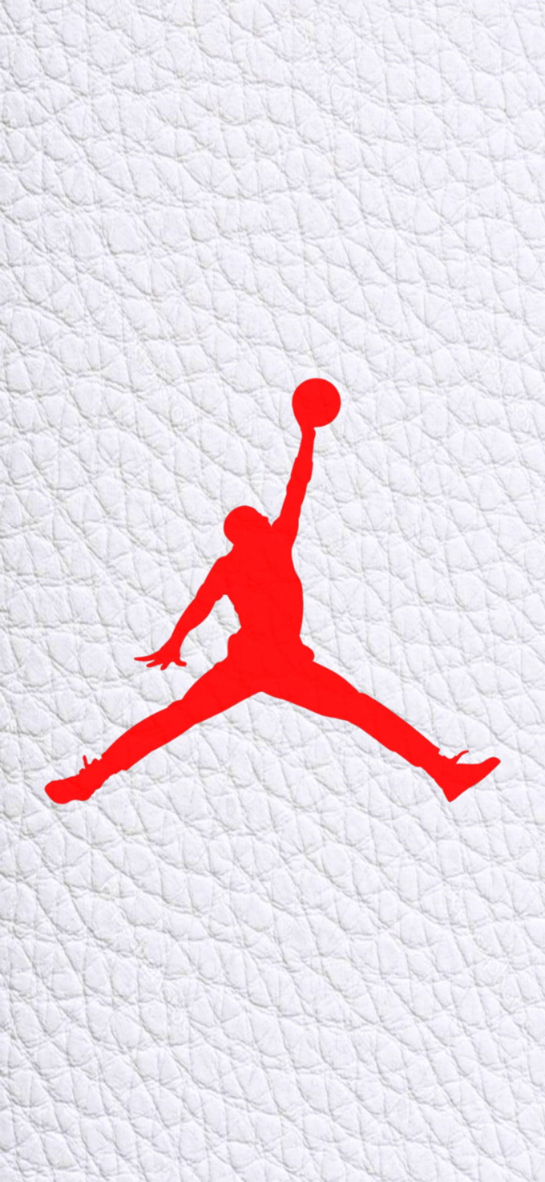Jordan-logo hvidt lærred i læder Wallpapers