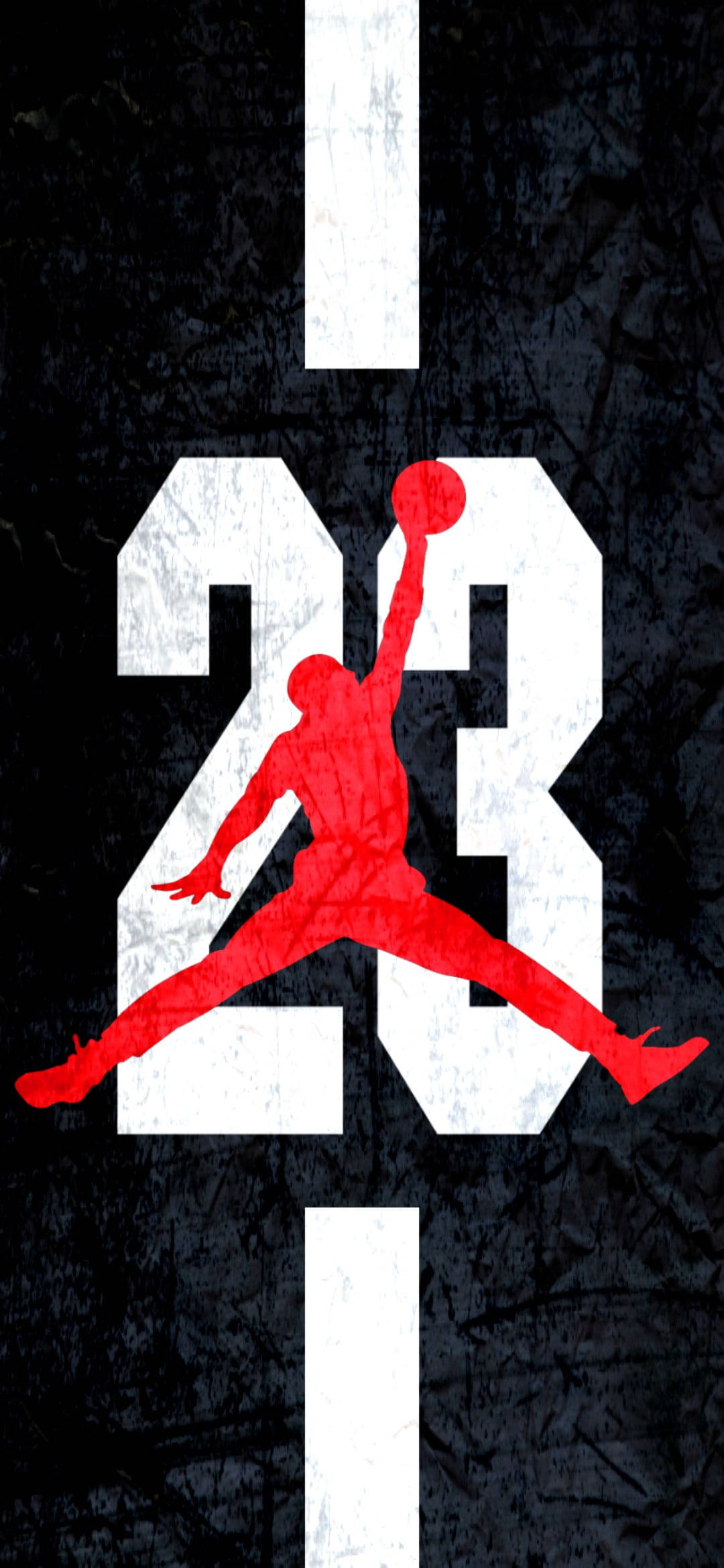 Jordan-logo signatur rød farve Wallpapers